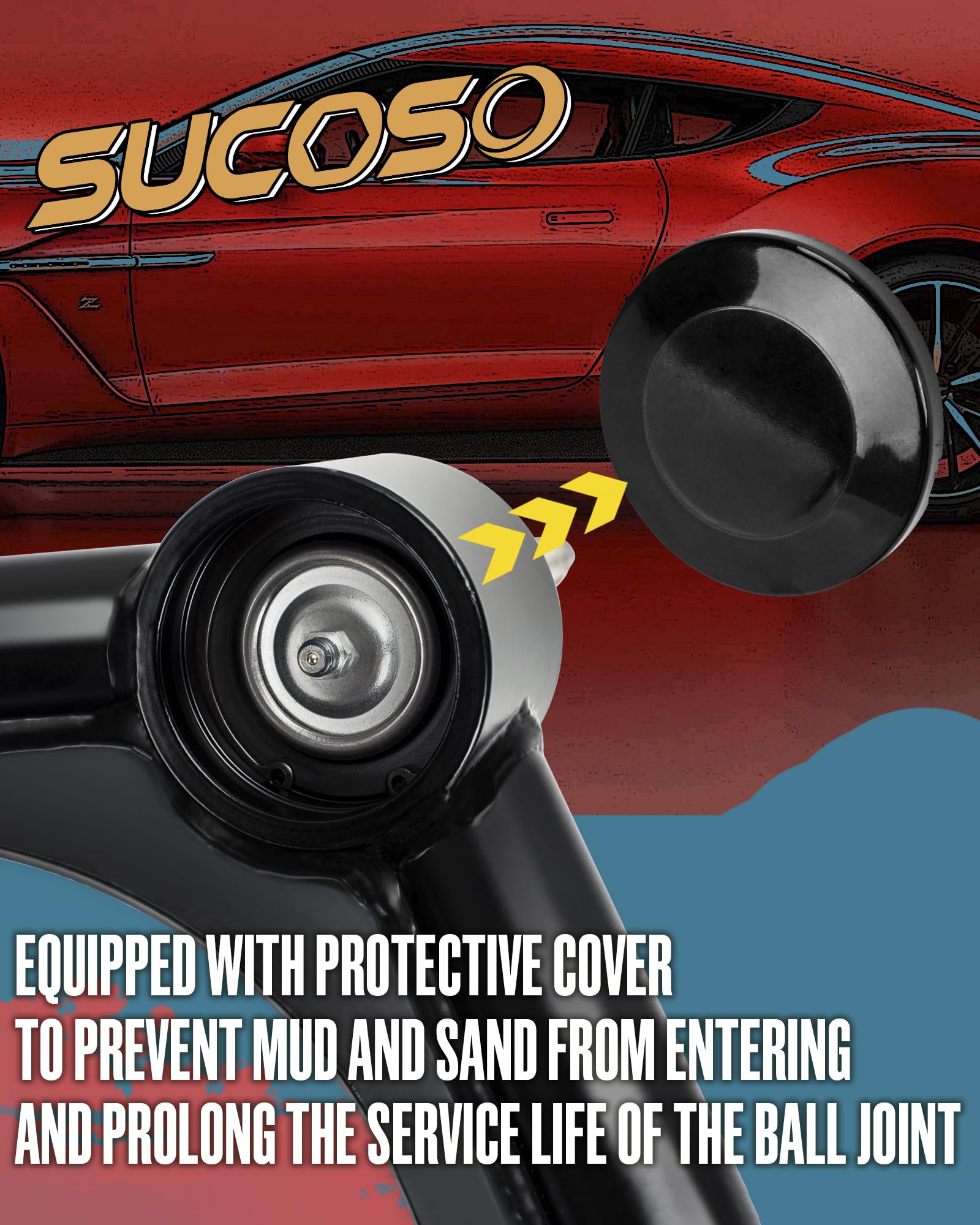 2-4 inch Front Upper Control Arms For 1999-2006 Chevy Silverado GMC Sierra 1500, 2-4'' Lift Adjustable Control Arm Constructed f