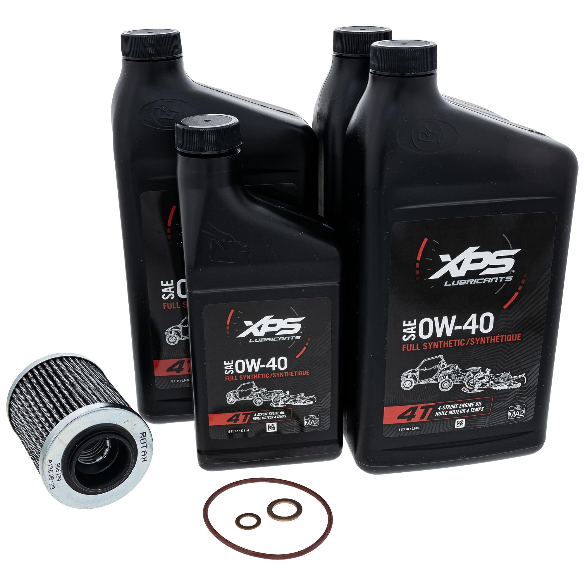 Ski-Doo 4T 0W-40 Synthetic Oil Change Kit For Rotax 900 Ace Engine