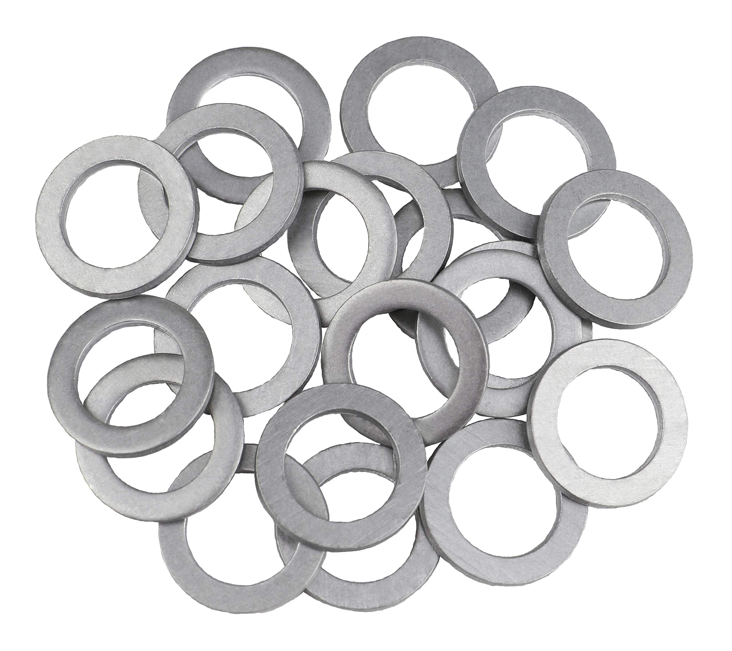 Votex - Made In Usa - Acwm14-20 Pack - M14 Aluminum Oil Or Coolant Crush Washers/Drain Plug Seal Ring Gasket