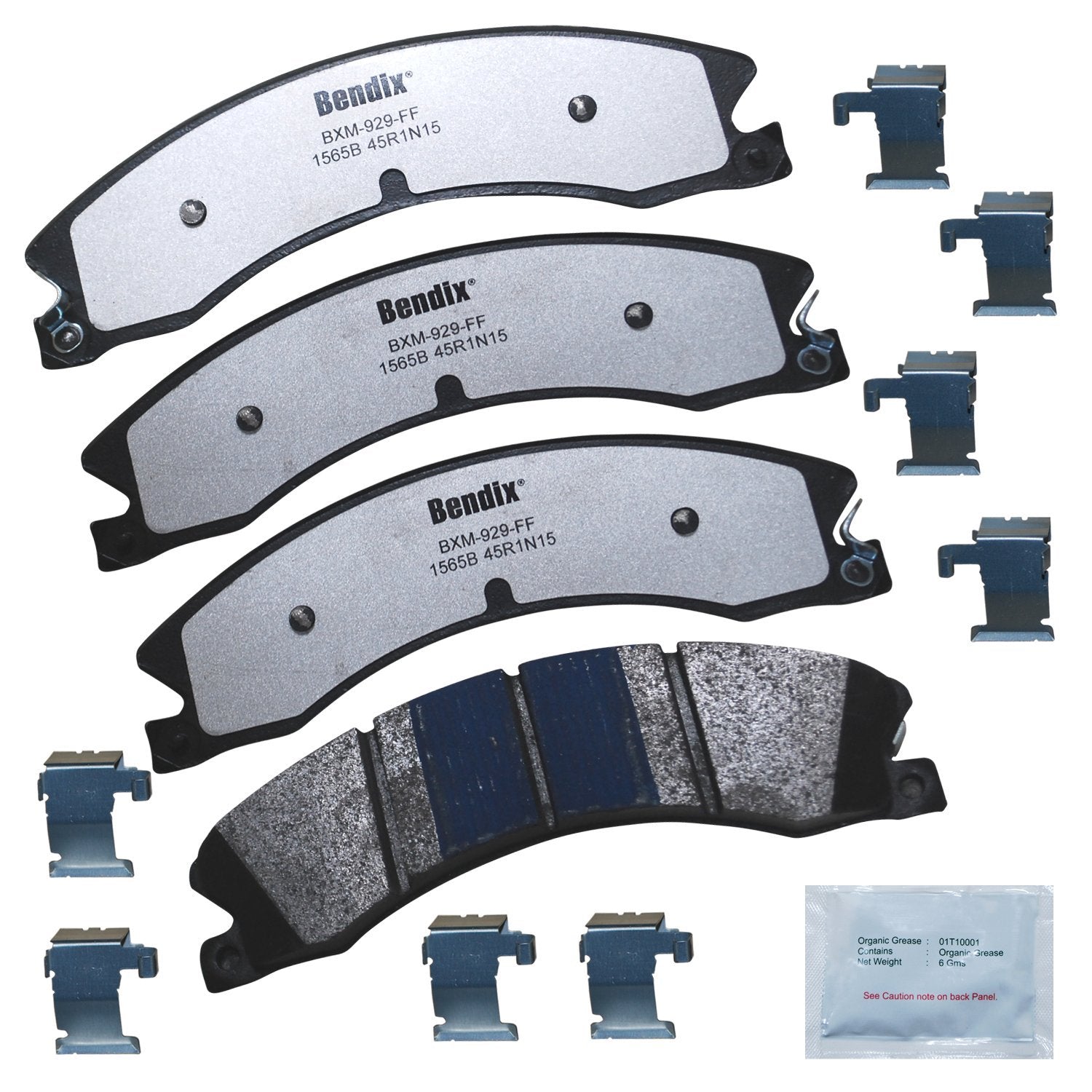 Bendix Fleet Metlok Mkd1565Bfm Brake Pads For Select Models Chevrolet Express 3500 4500 4500 2500 2500 Hd 3500 3500 3500 Hd 3500