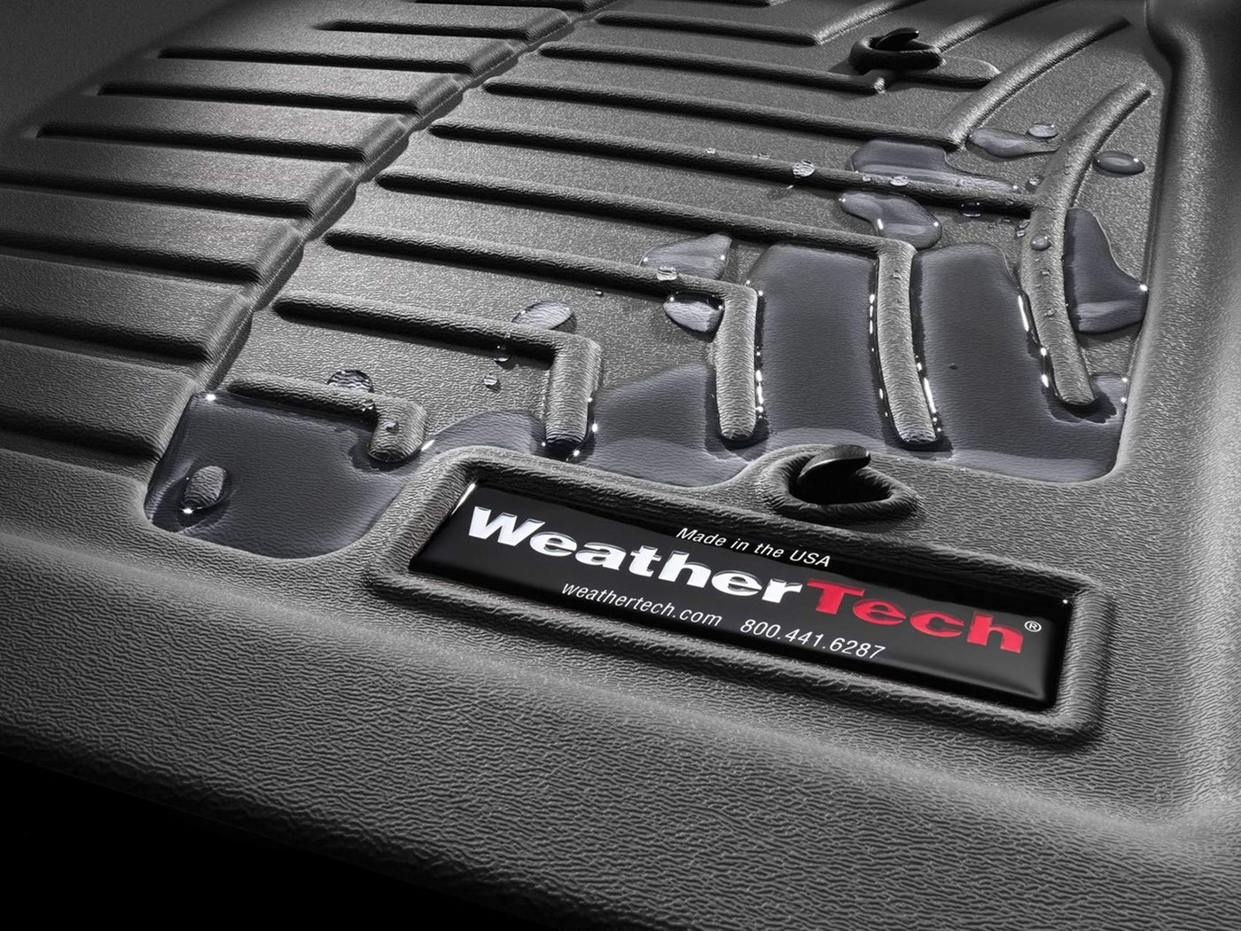 WeatherTech Custom Fit FloorLiner For Front Row - All-Weather Floor Protection, Part #440241