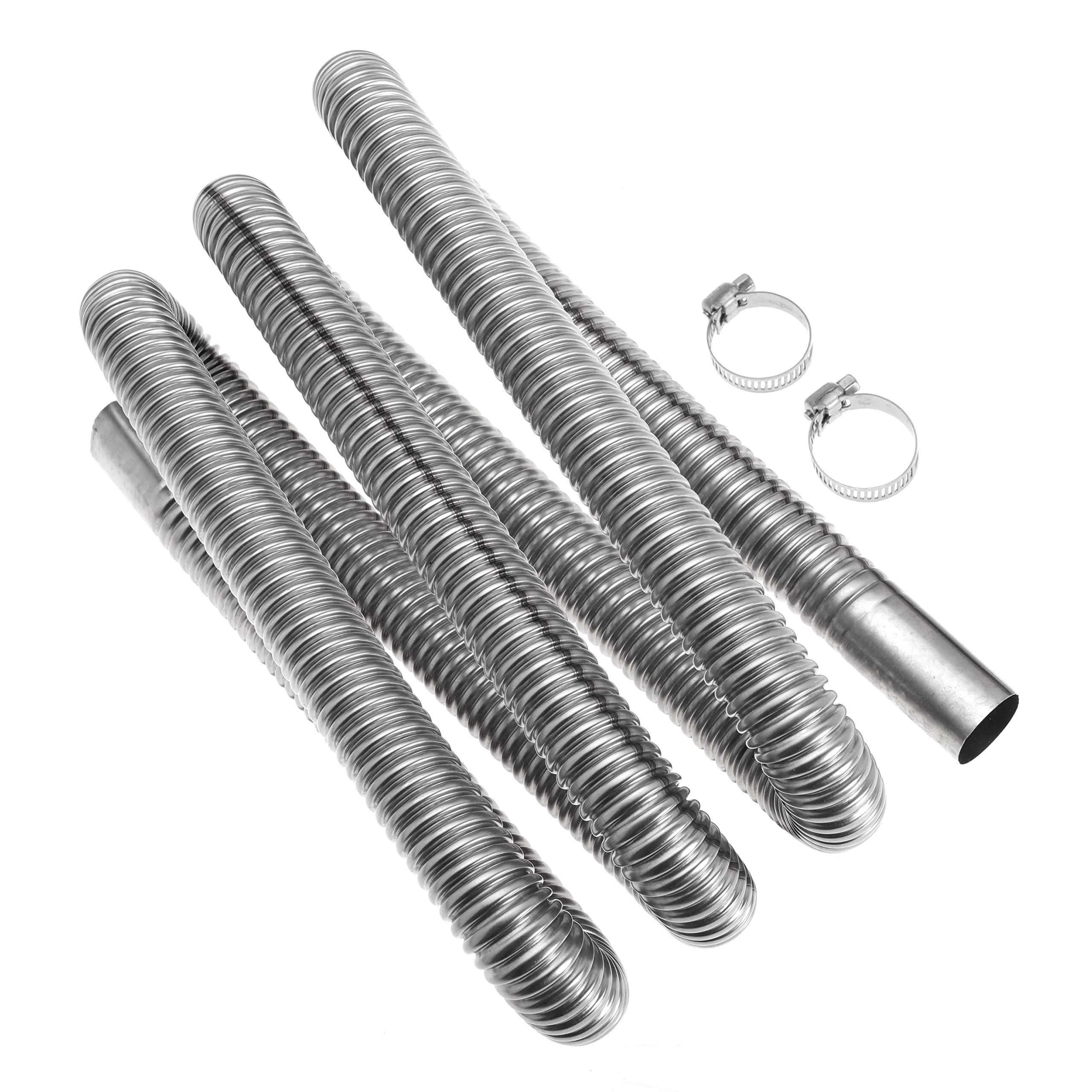 200cm 1 inch Heater Exhaust Pipe Generator Exhaust Extension Fuel Tank Gas Vent Hose with Clamps