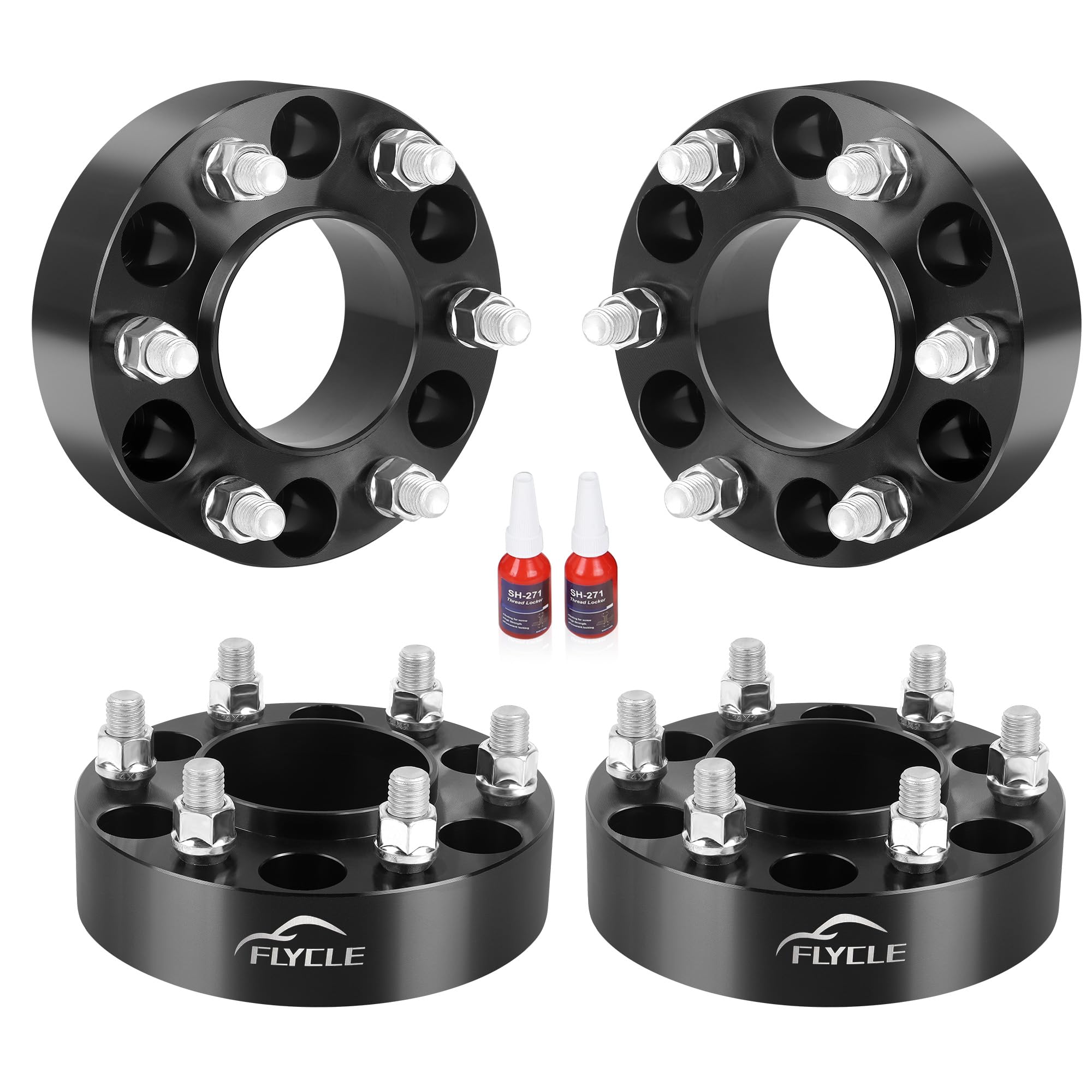 Flycle 6X5.5 Hubcentric Wheel Spacers For 2024 2025 Tacoma With M14X1.5, 1.5 Inch 6X139.7Mm Wheel Spacer 95.2Mm Center Bore For