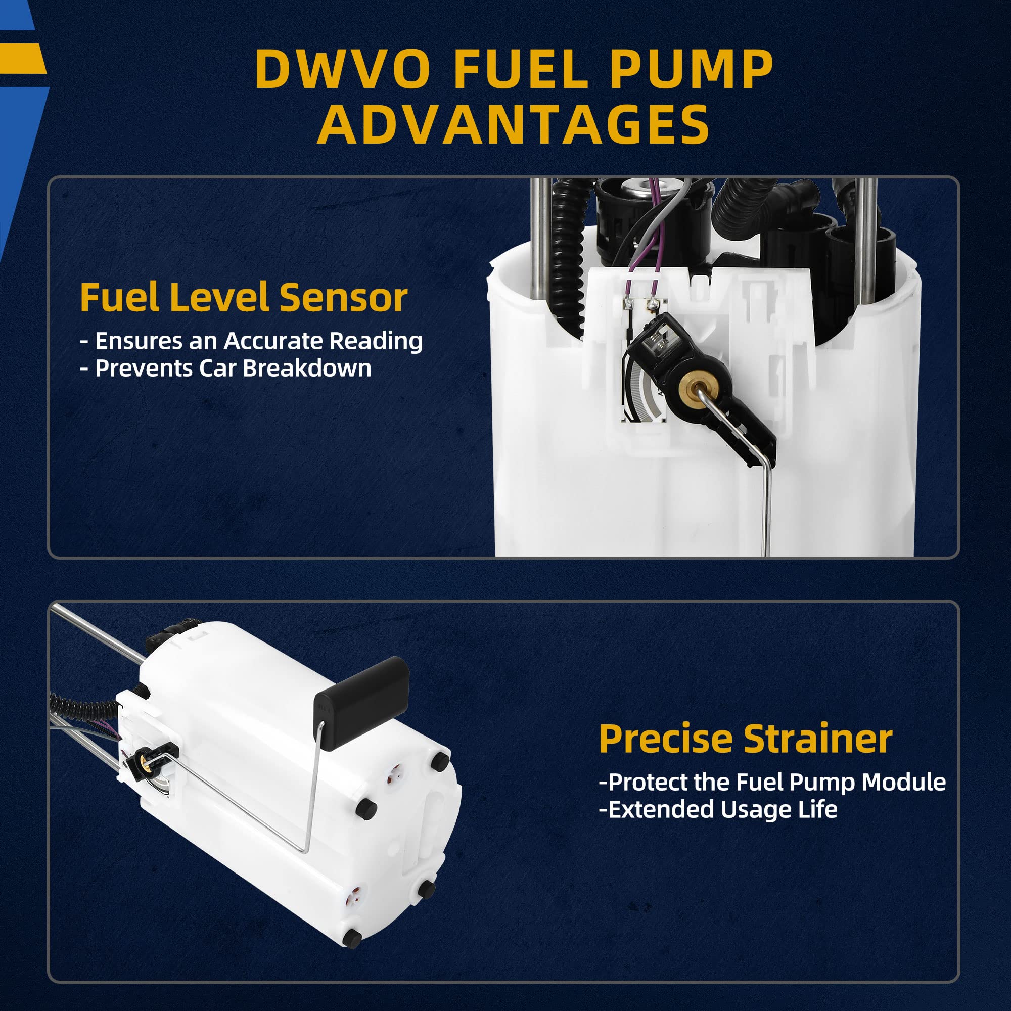 Dwvo Fuel Pump Compatible With 2004 2005 2006 2007 2008 Chevrolet Express 1500 2500 3500 Gmc Savana 1500 2500 3500