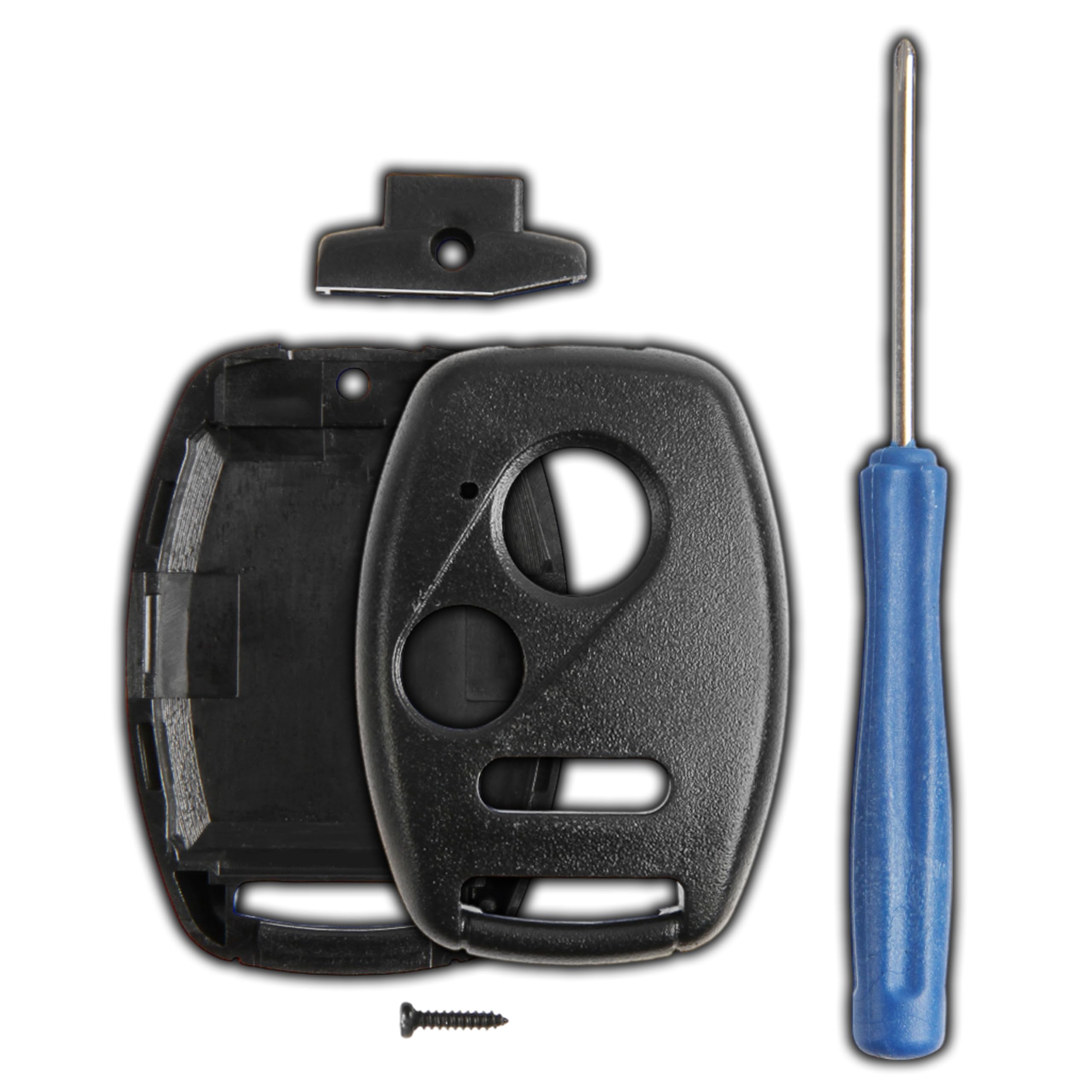 KeylessOption Key Fob Case Replacement for 2002 2003 2004 2005 2006 2007 2008 2009 2010 2011 2012 2013 2014 2015 2016 2017 Honda