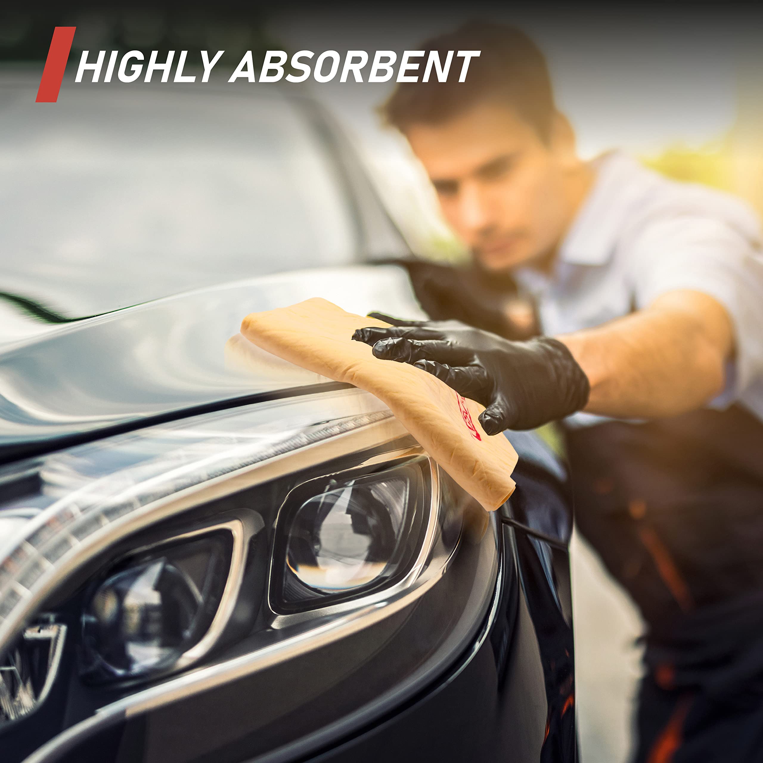 Dsv Standard Premium Car Chamois Drying Towel, Drying Super Absorbent Chamois Cloth For Car Wash, Spotless & Scratch And Lint Fr