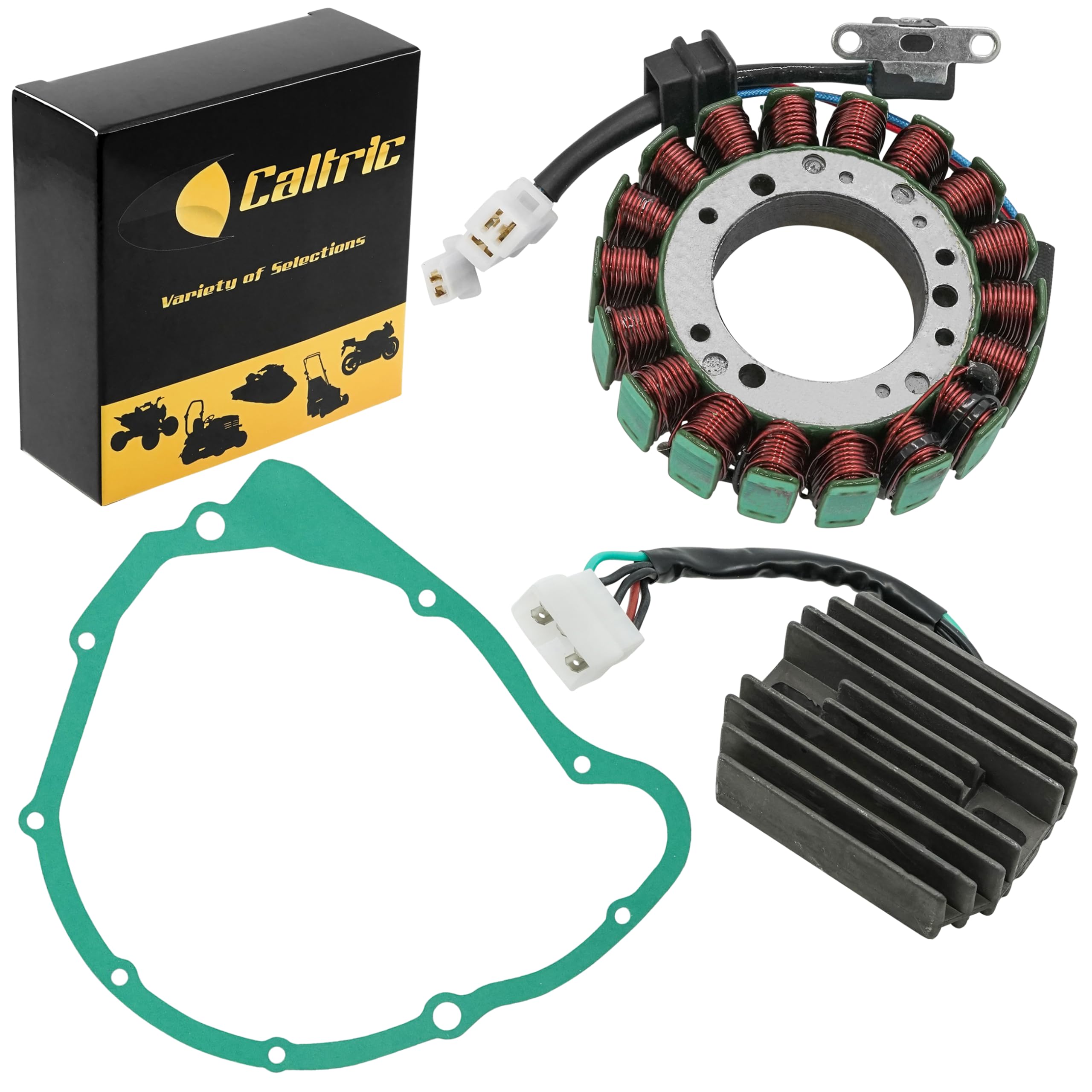 Caltric Stator Regulator Rectifier Gasket Compatible with Suzuki Vl1500 Vl1500B Intruder 1500 1998-2004