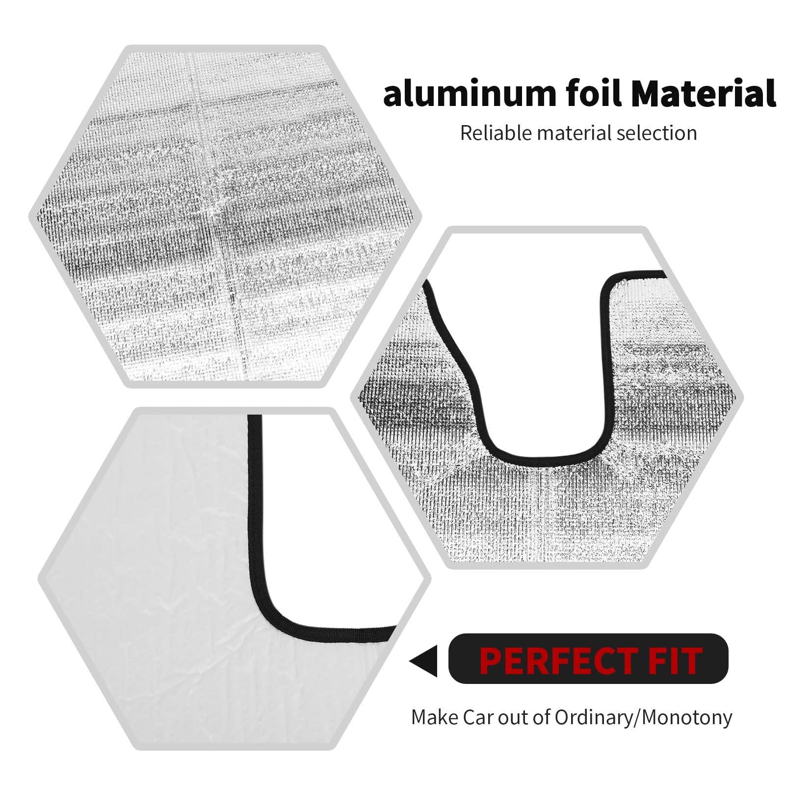 RT-TCZ Windshield Sunshade Sun Shade Heat Shield Window Sun Visor Mat for Dodge Durango 2011-2024,Silver