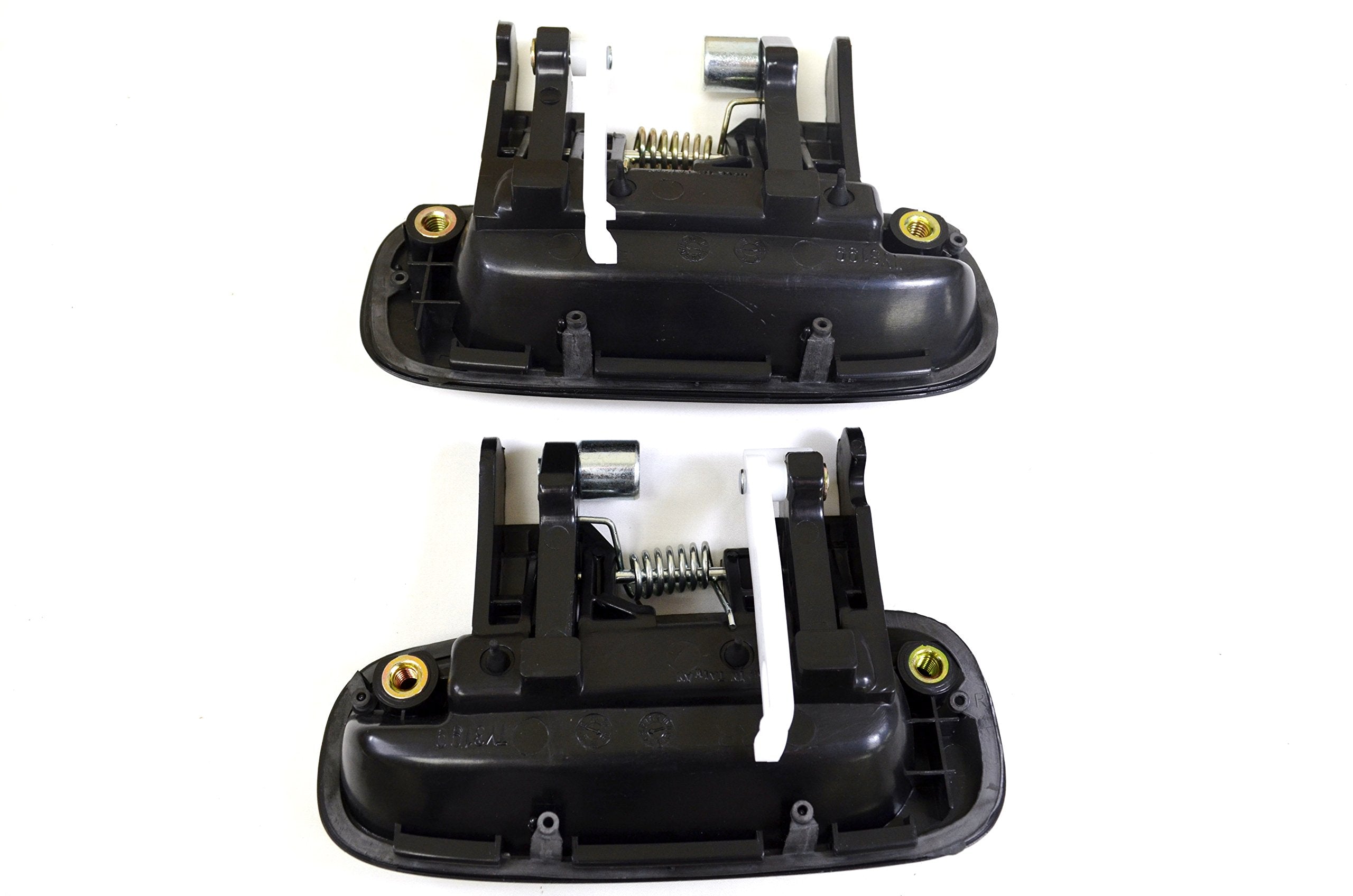 PT Auto Warehouse TO-3199A-RP - Outside Exterior Outer Door Handle, Textured Black - Rear Left/Right Pair