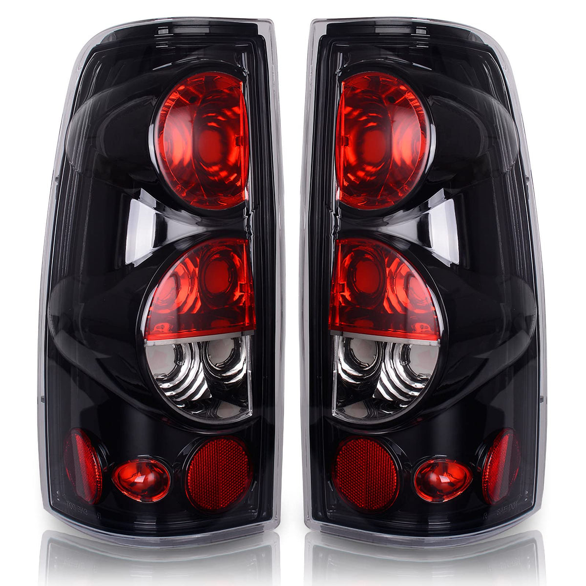 Autosaver88 Tail Lights Assembly Compatible With 1999-2006 Chevy Silverado 1500 2500 3500/2007 Silverado With Classic Body Style