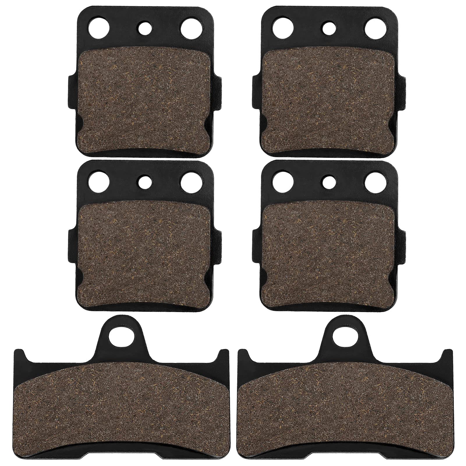 Brake Pads Front And Rear Compatible With Yamaha Yfm 660 Grizzly 660 4X4 2002 2003 2004 2005 2006 2007 2008 Yfm660F Yfm660Fa Yfm