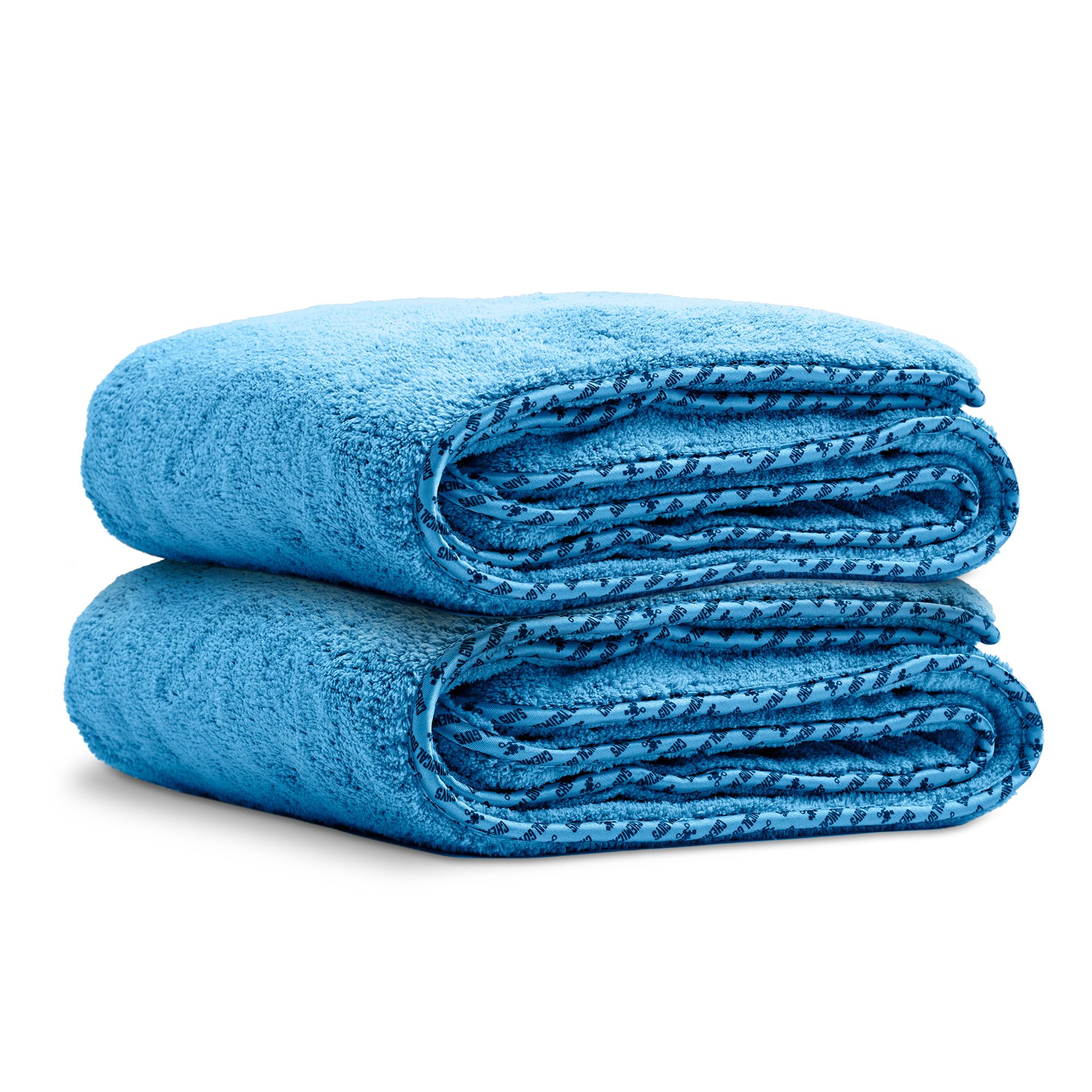 Chemical Guys Woolly Mammoth Large, Super Absorbent And Soft Microfiber Towels For Cars, Blue (36 X 25 Inches) 2-Pack