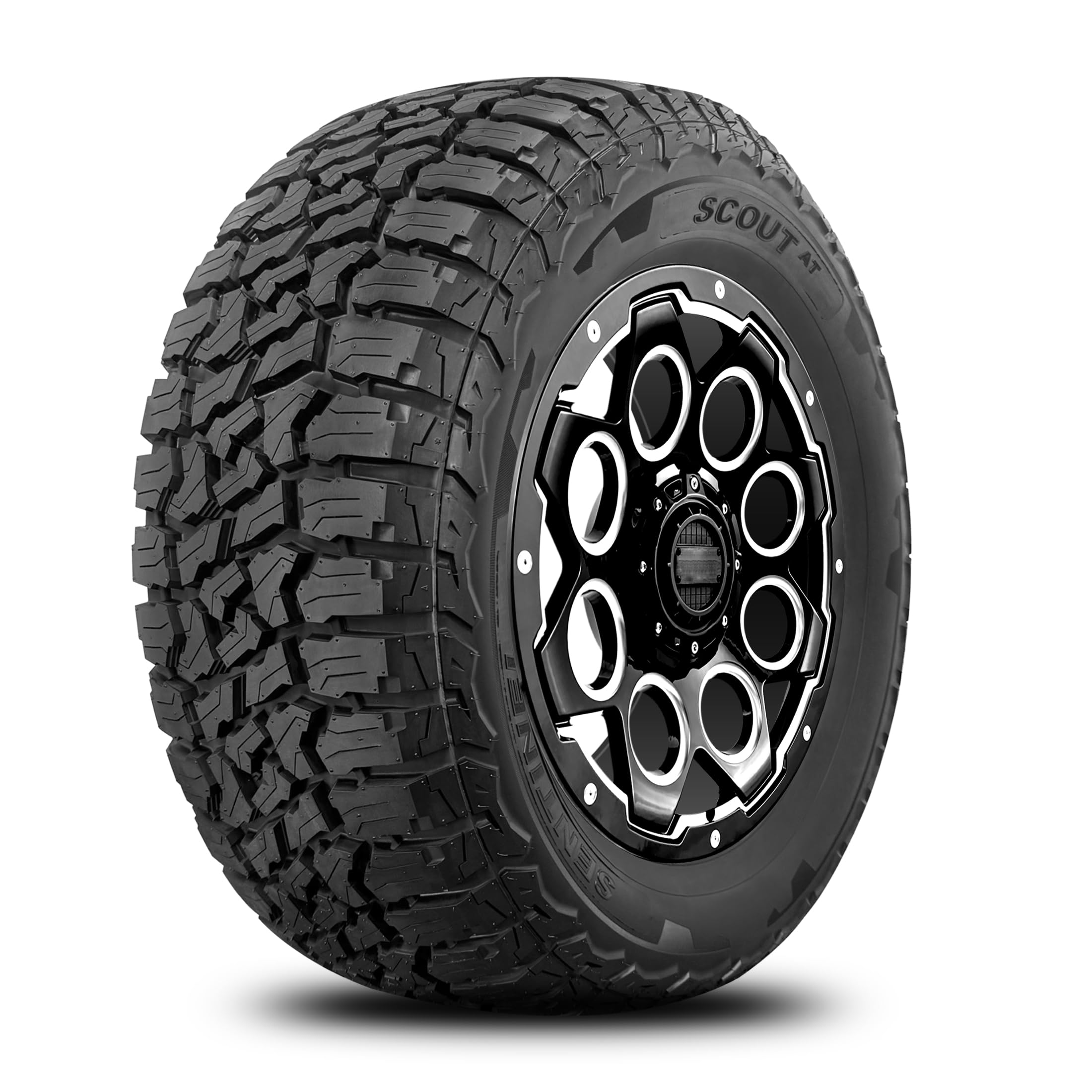 Sentinel SCOUT AT All-Terrain Light Truck/SUV Tire LT225/75R16 Load Range E (10 Ply) 115/112S - Includes Road Hazard Warranty (T
