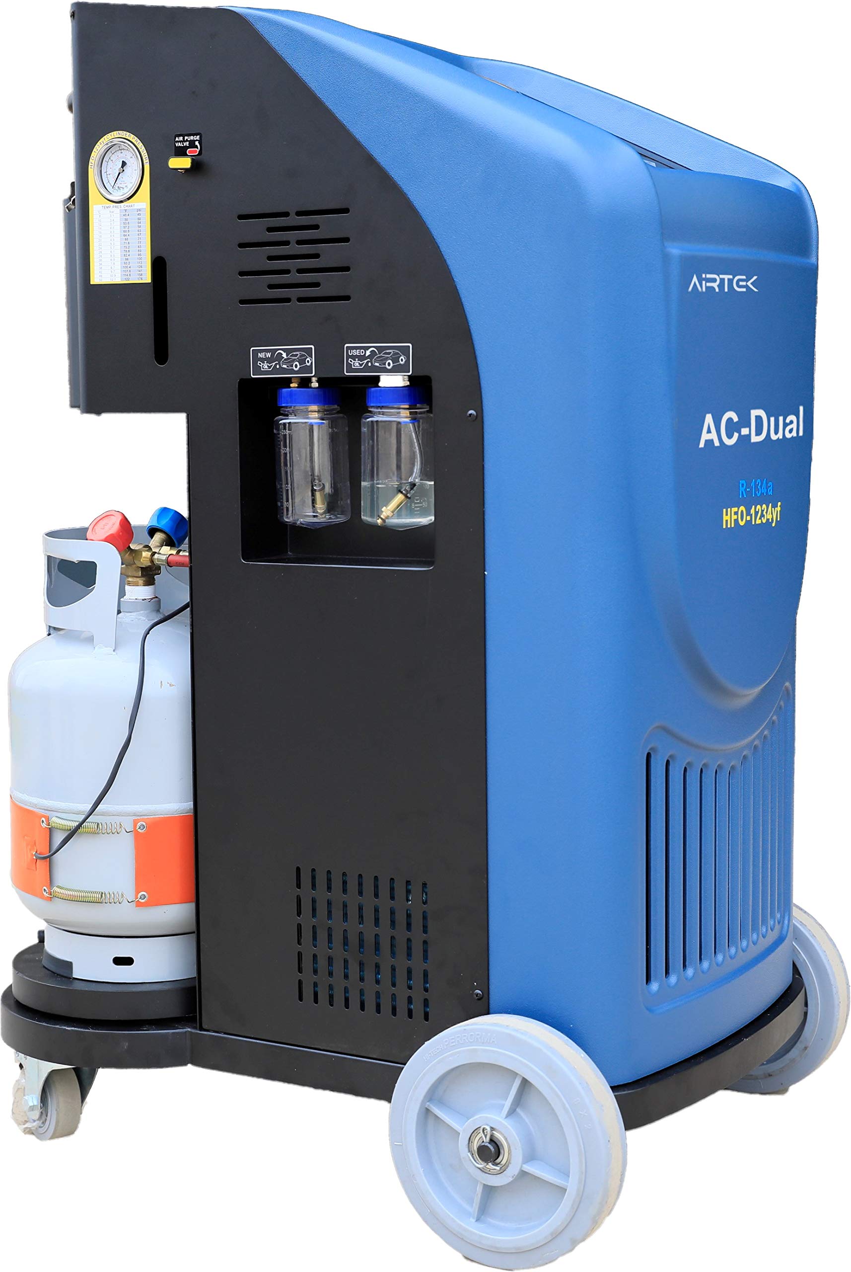 Airtek AC-Dual Fully Automatic Machine, HVAC Automotive Recovery and Recharge of R134 and HFO1234yf