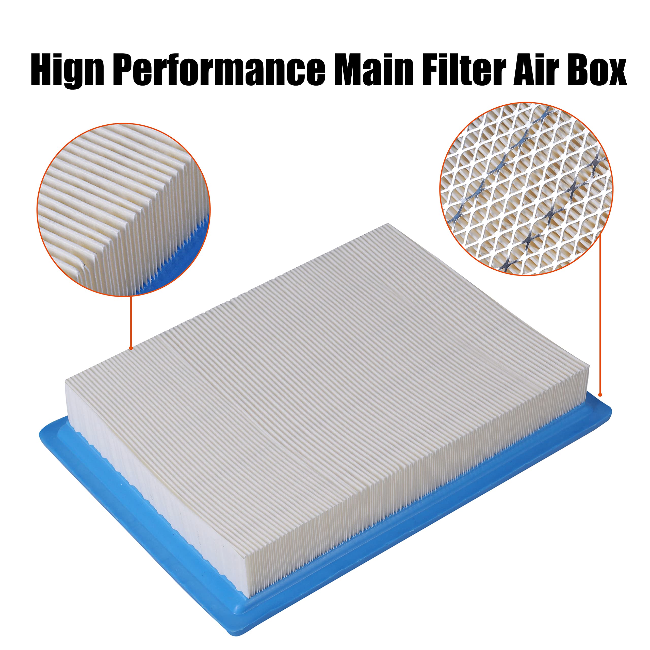 2Pcs Main Air Filters For Polaris Ranger 900 Xp 2013-2019/Rzr 570 2012-2020/Ranger 570 900 1000 Xp Crew Diesel(7081706)