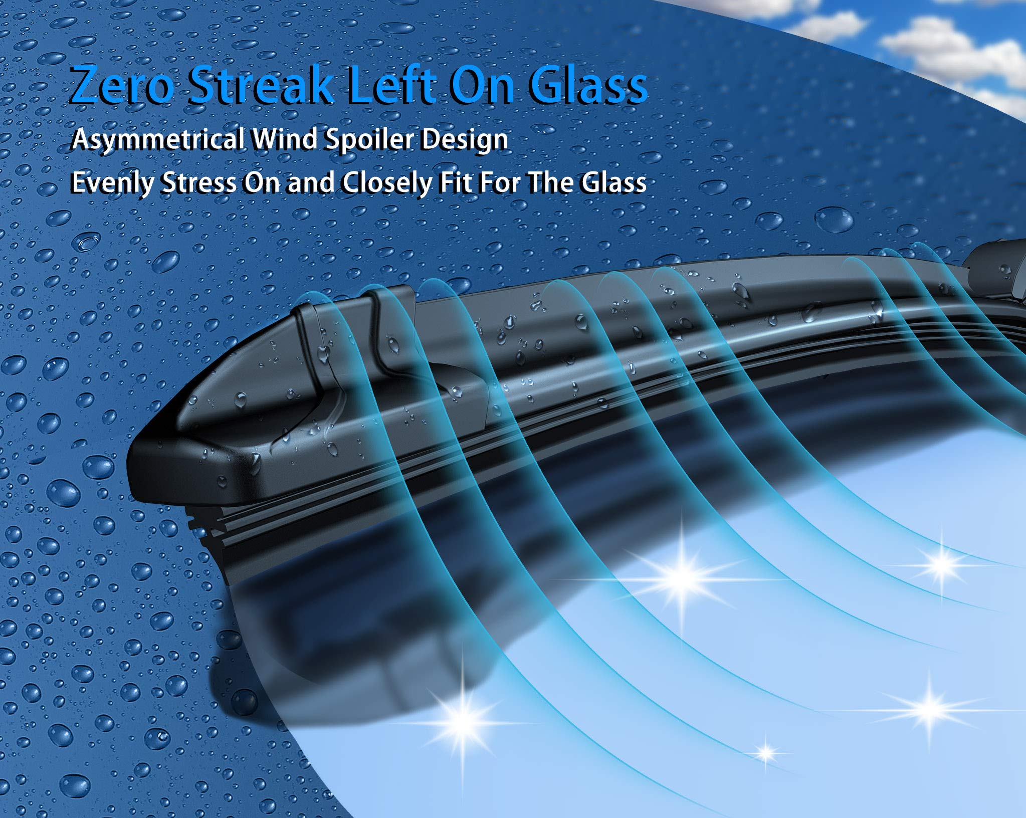 Windshield Wipers 22+22(Pinch Tab,Set Of 2)Replacement For Gmc Sierra 2008-2013, Gmc Yukon 2007-2013,Chevrolet Mercedes-Benz Cadillac Escalade 2007-2013 Cadillac Escalade Esv