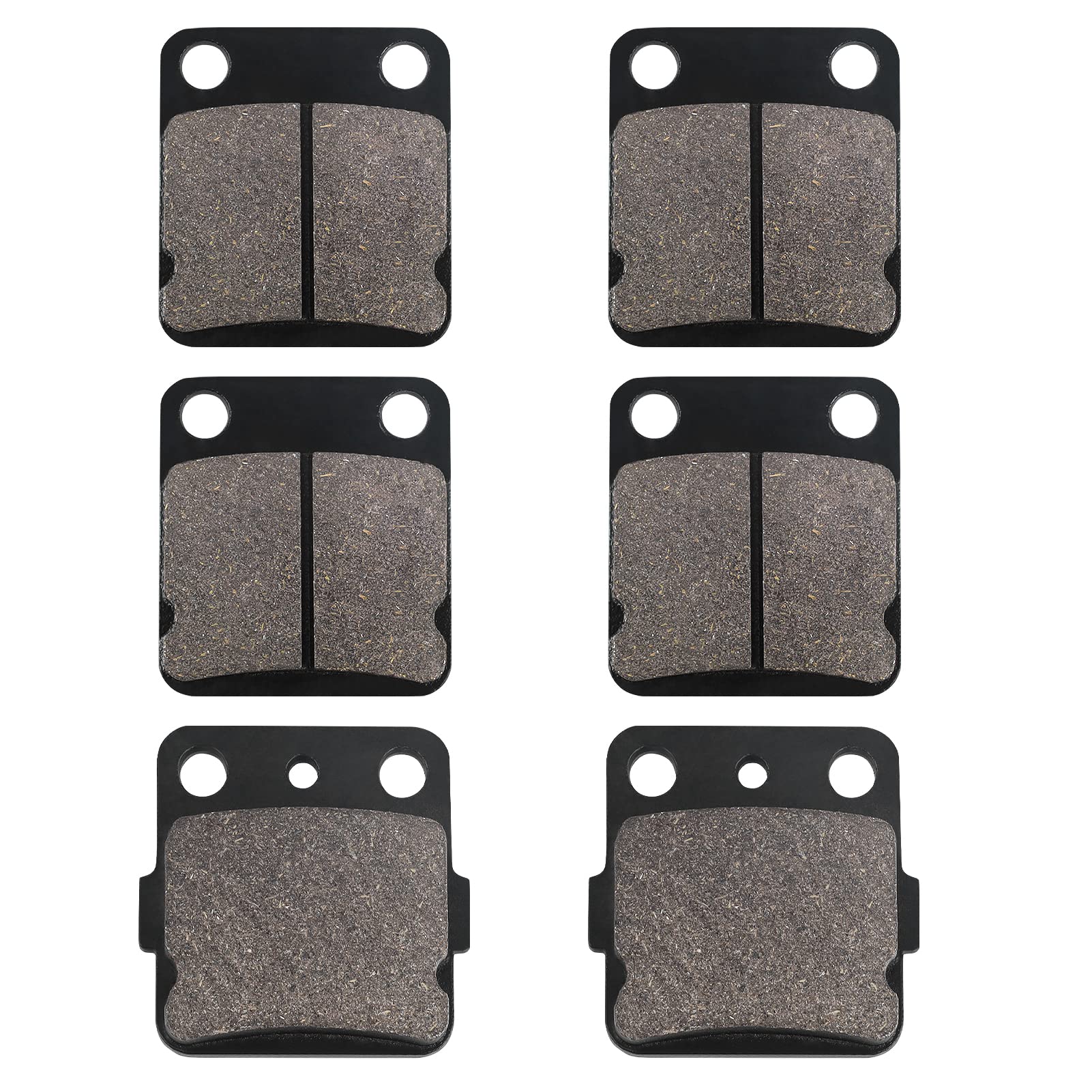 Warrior 350 Front and Rear Carbon Fibre Brake Pads Kits for Yamaha Banshee 350 1990-2006 / Blaster 200 2003-2006/ Wolverine 350 