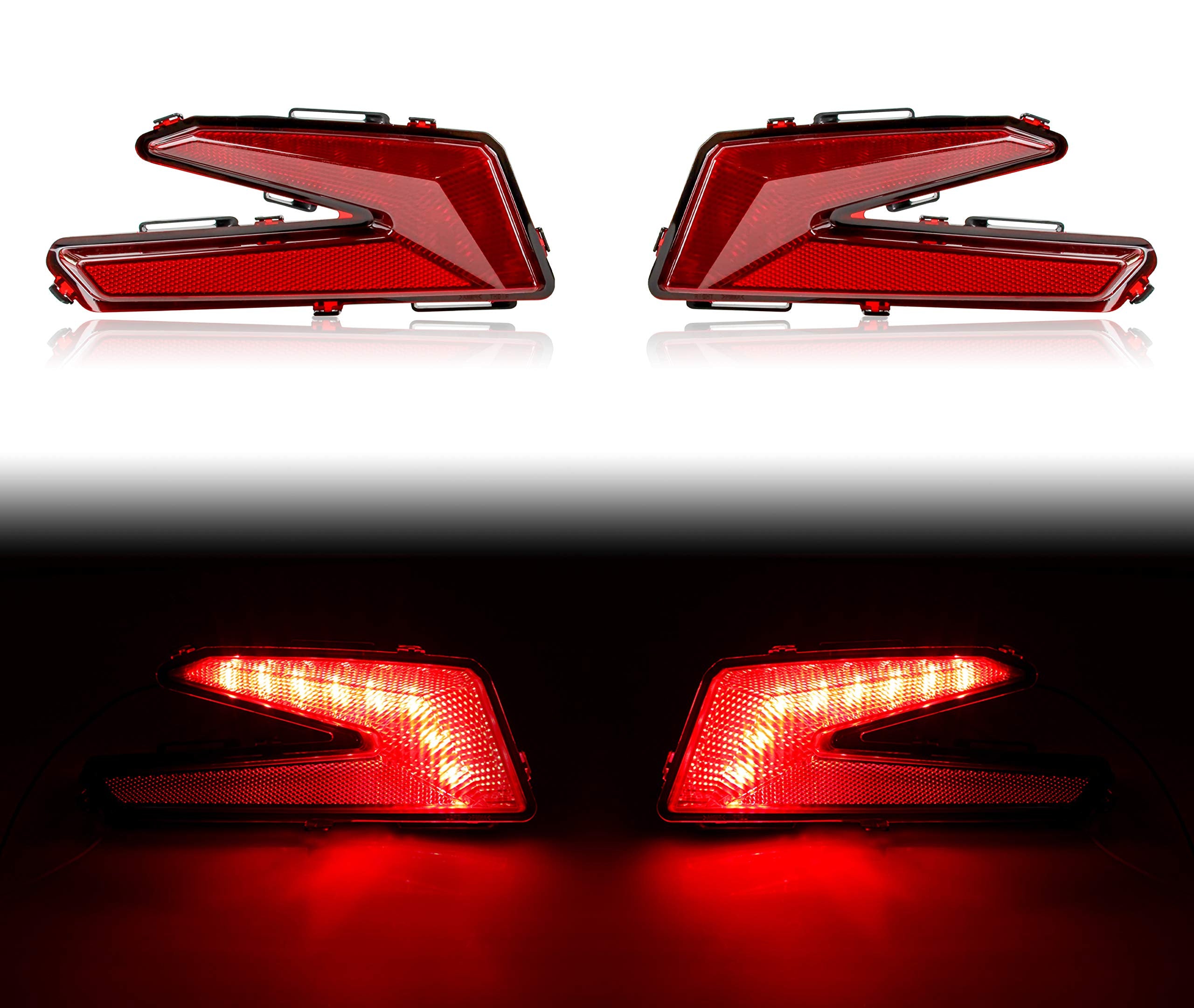 SAUTVS LED Taillights for Can Am X3, Red Rear Brake Stop Lights Tail Lamps for Can-Am Maverick X3 XDS XRS Max Turbo R 2017-2024