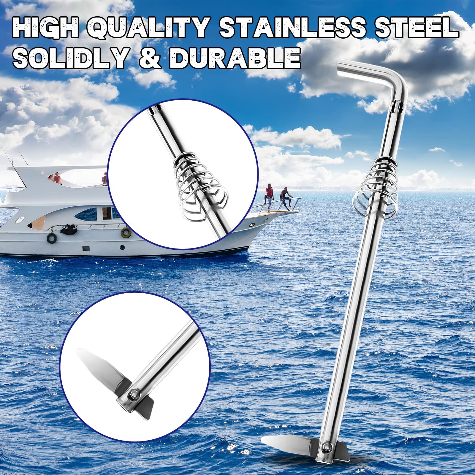 350-62121 Boat Motor Tilt Thrust Rod & Spring For 8Hp Outboard Motor 369-62122-2