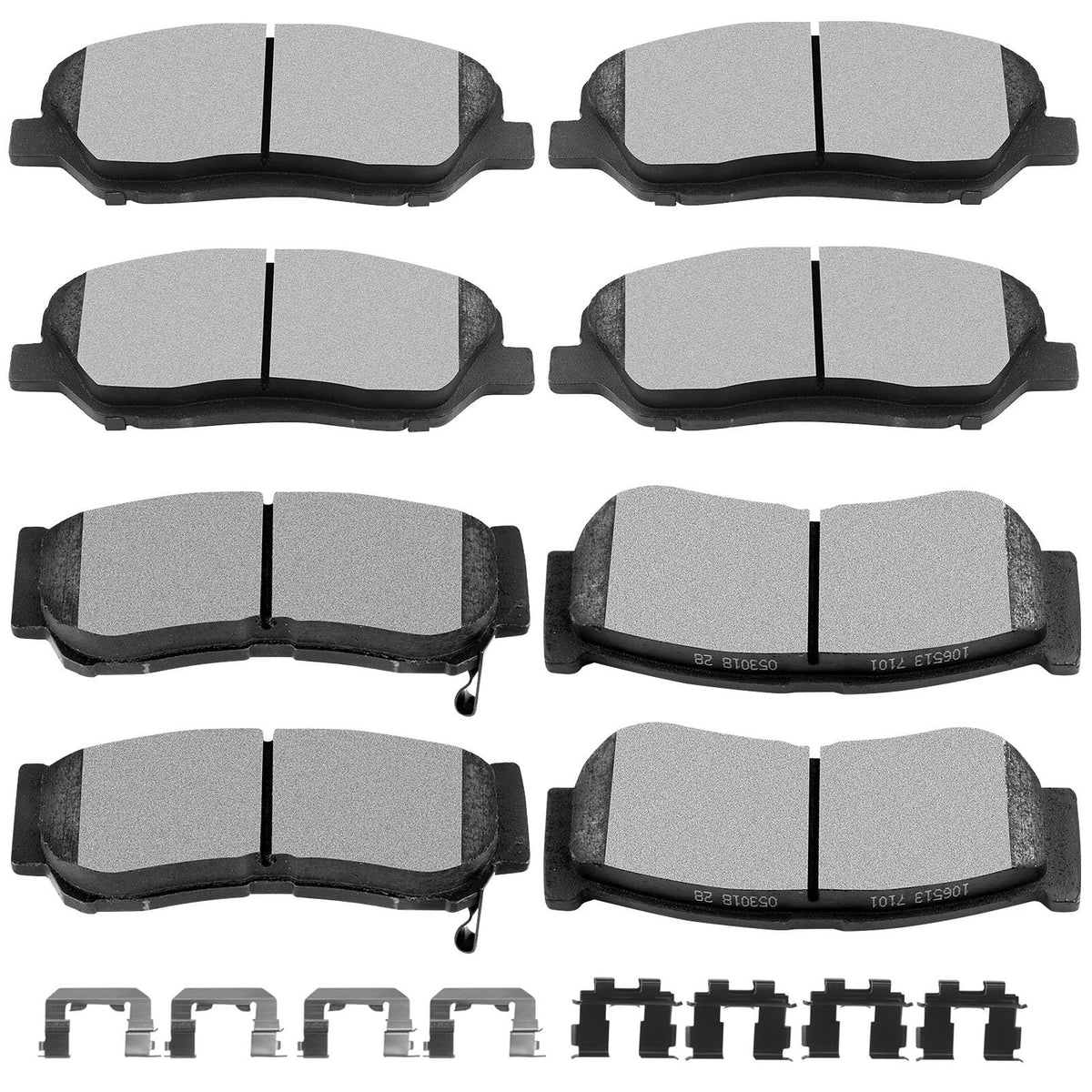 Scitoo D1202 D1297 Front Rear Ceramic Brake Pads Sets Fit For Hyundai Santa Fe 2007-2009