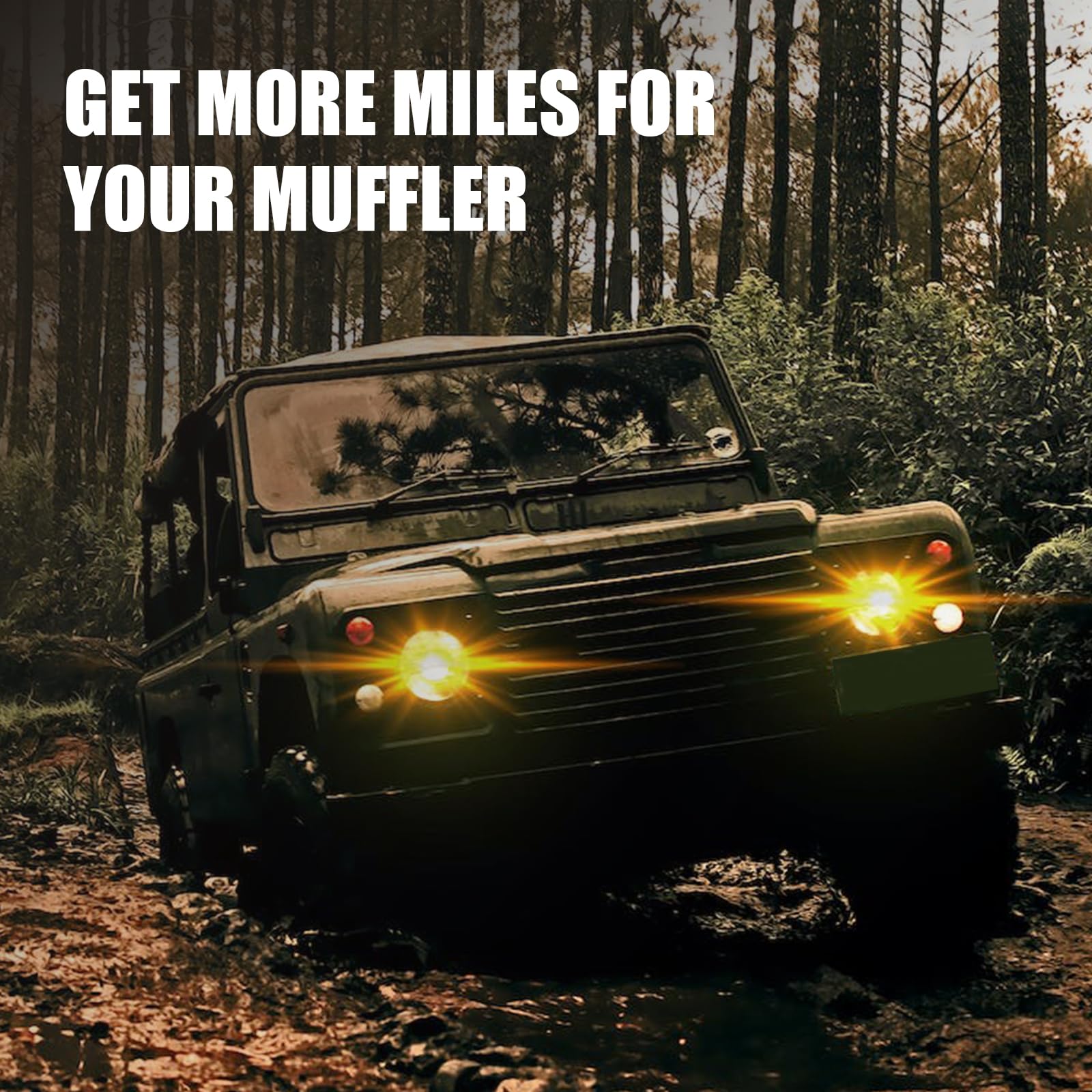 Direct-Fit Muffler 409S,Single Chamber Exhaust Muffler Kit Fits Exhaust 2009-2018 Dodge Ram 1500 Aggressive Series,Stainless Ste