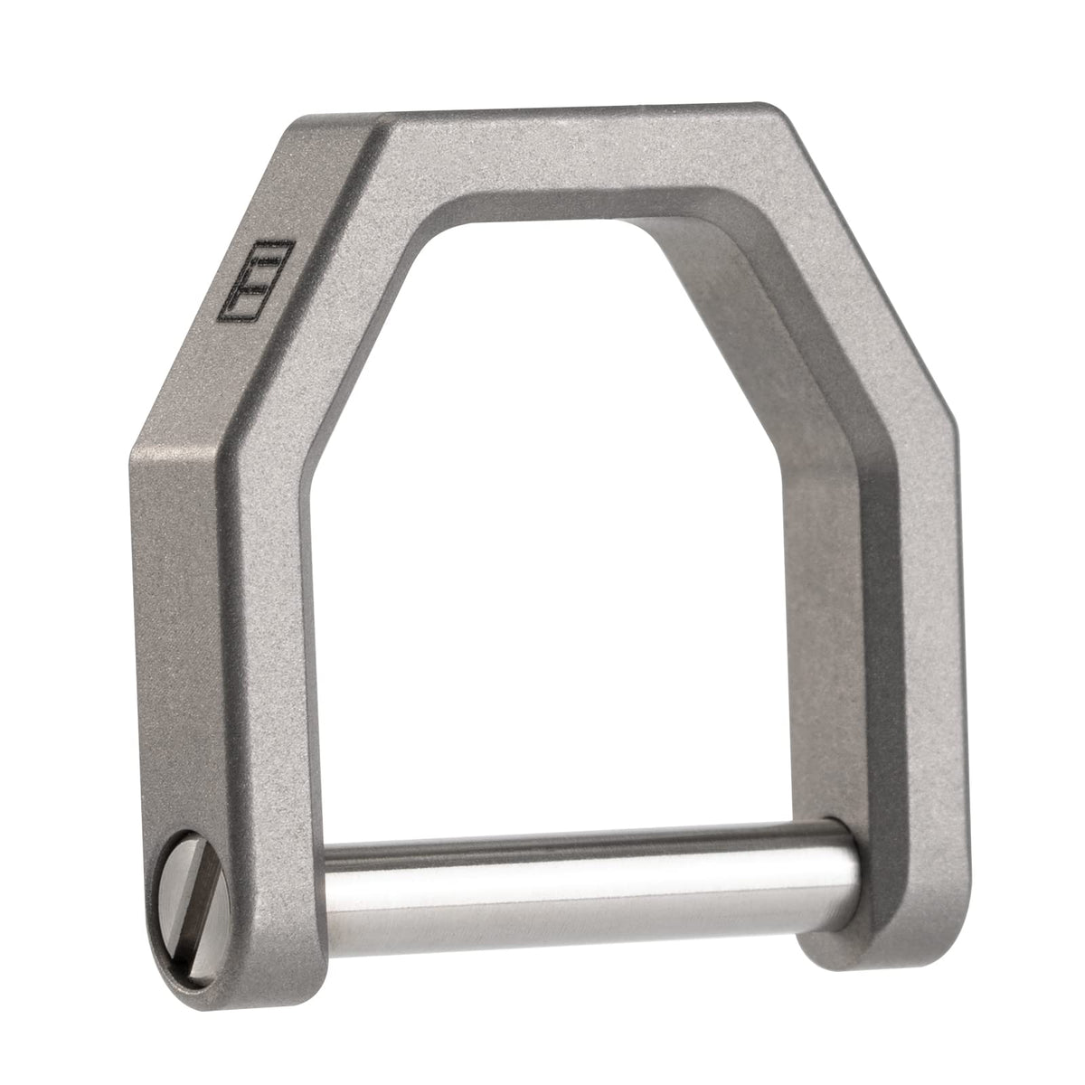 Mecarmy Ch2 Titanium D Shape Key Ring, Utility Keyring With Screw Shackle, Key Ring Car Key Tool For Everyday Carry, Keychain Holder Accessories (Stonewashed Large)