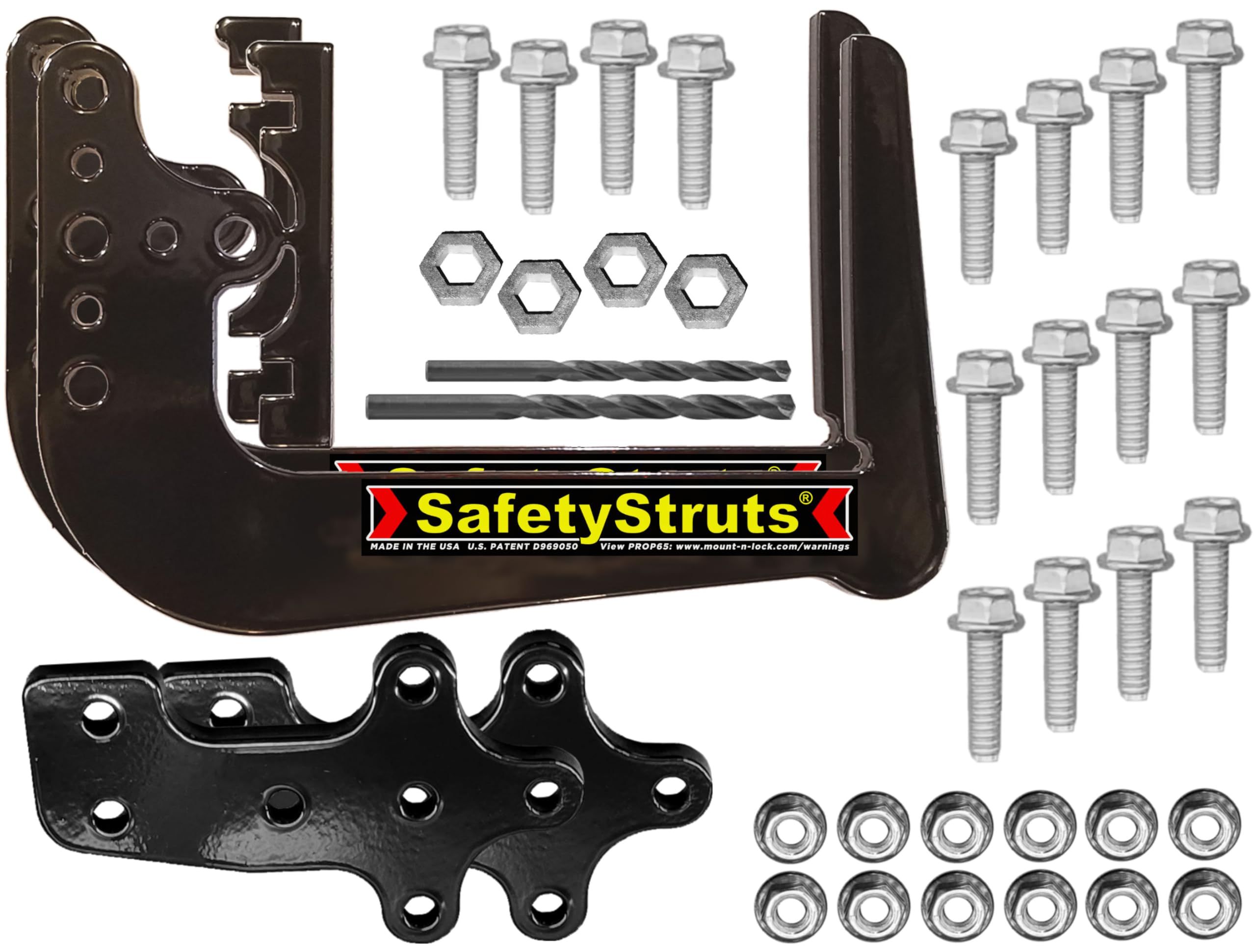 Mount-n-Lock SafetyStruts Heavy Duty RV Bumper Brackets (1SMWHD, MW-Heavy Duty)