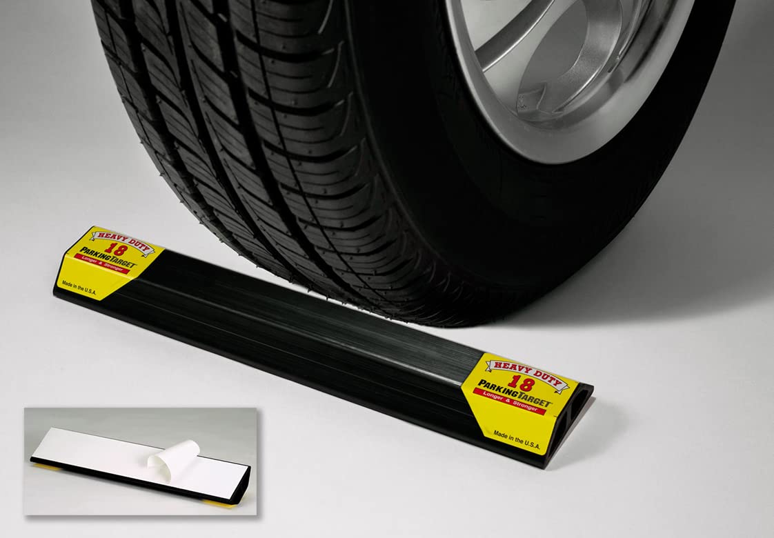 Parkingtarget Hd-18: Heavy Duty Parkingtarget - Parking Aid Protects Car & Garage Walls, Easy To Install, Peel N Stick, Only 1 Needed Per Vehicle, Engineered To Outlast Your Vehicle (1 Pack)