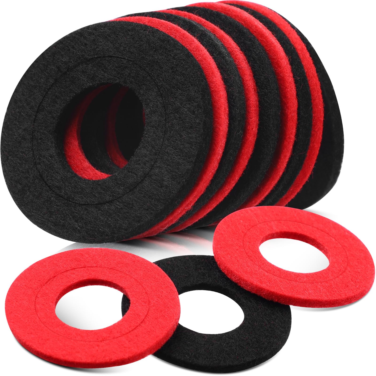 Pangda 12 Pieces Battery Terminal Anti Corrosion Washers Fiber Battery Terminal Protector (Red, Black)