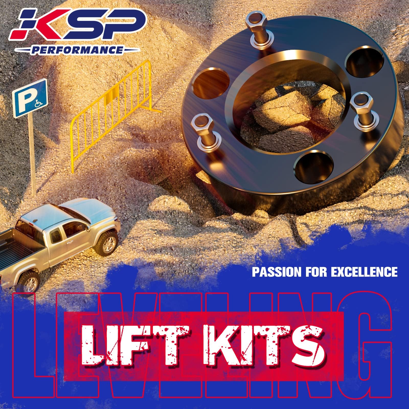 Ksp 3In Level Lift Kits For F150 2004-2025,3'' Front Leveling Lift Kits Compatible With Expedition 03-18,Mark Lt 2005-2008, Alum