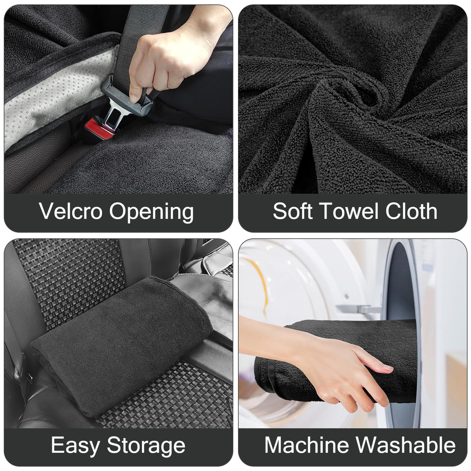 Deckaly Back Seat Cover Waterpoof Rear Bench Towel Seat Cover For Gym Swimming Surfing Running, Non-Slip Rear Seat Protector Uni