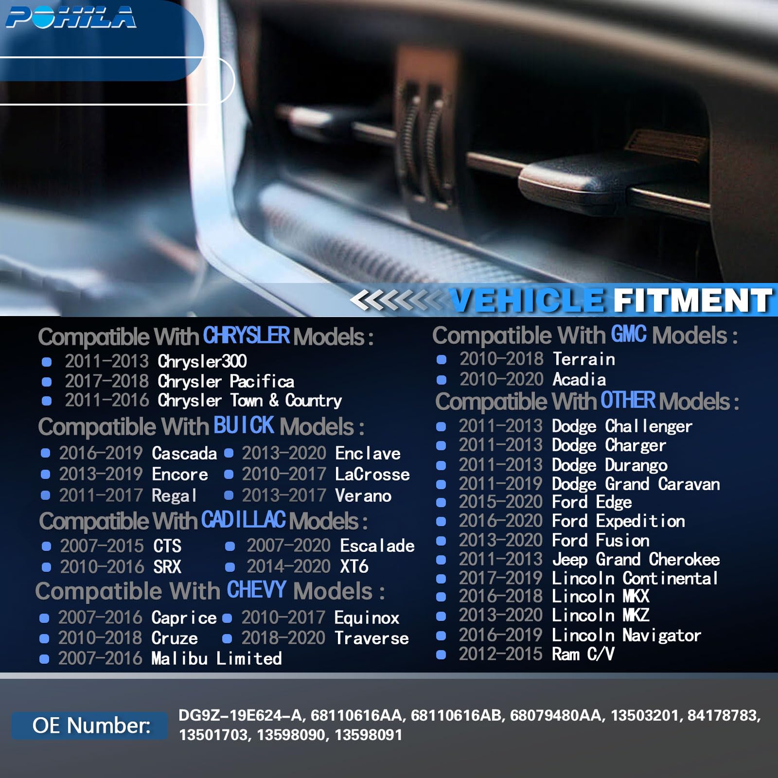 POHILA Blower Speed Motor Control Module/Resistor Replacement for Select 2013-2020 Buick Enclave/Chevy Escalade Cruze Traverse C