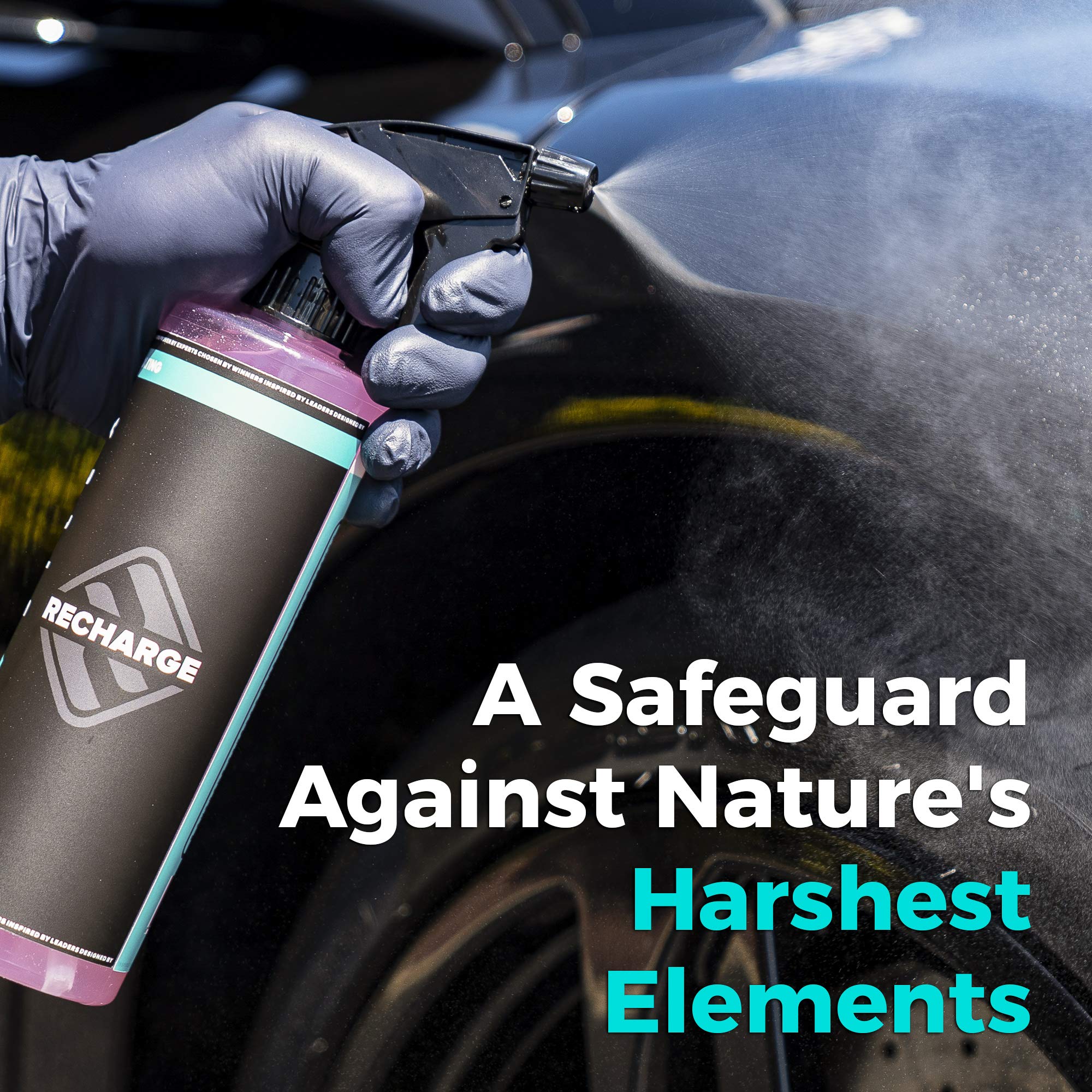 Hydrosilex Recharge Car Ceramic Coating - Protective Ultra Hydrophobic Ceramic Detail Spray Replaces Wax & Sealants - Diy Friendly Car Care Products That Provide 6 Months Of Protection - 8 Ounces