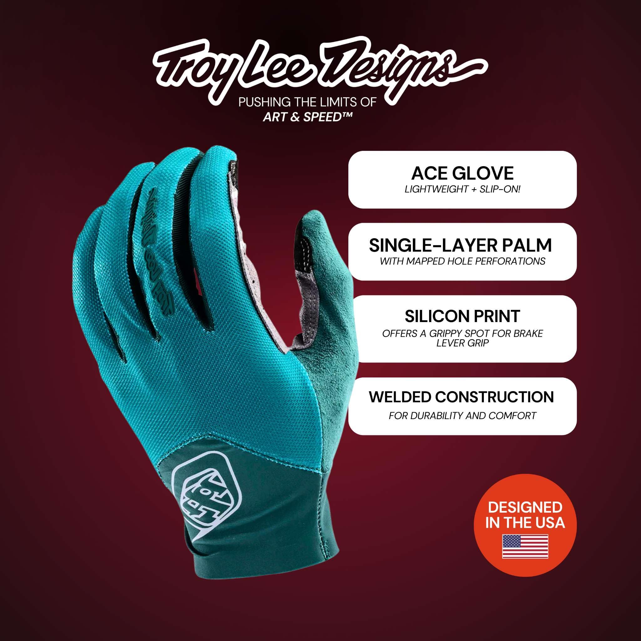 Troy Lee Designs Womens Ace 2.0 Wildflower Gloves Size X-Large