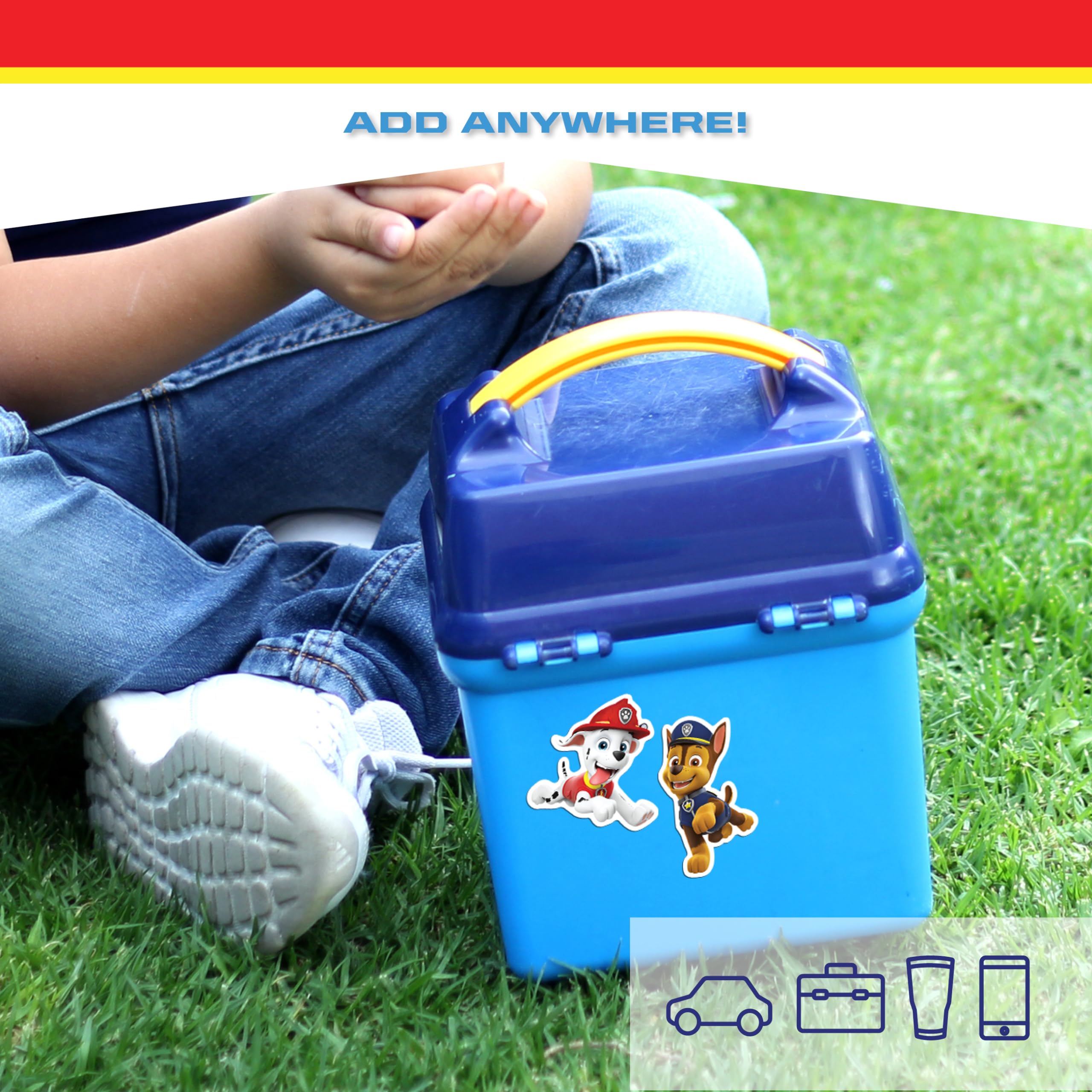 Paw Patrol Decals - Set Of 4 Stickers Chase, Skye, Marshall, Rubble For Kids And Adults - Vinyl Decals For Laptop, Tumbler, Wate