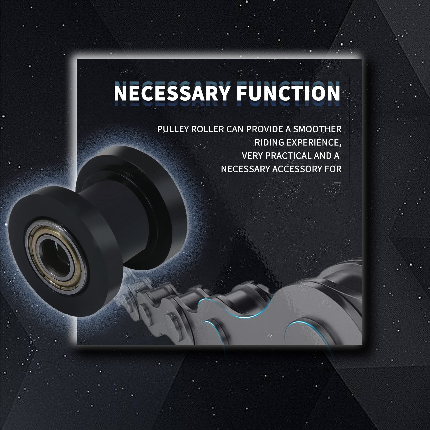 Stylemafia 8mm and 10mm Chain Roller Pulley Tensioner Wheel Guide Per for Motorcycle Mini Bike Atv 125cc 140cc 160cc SSR XR125 C