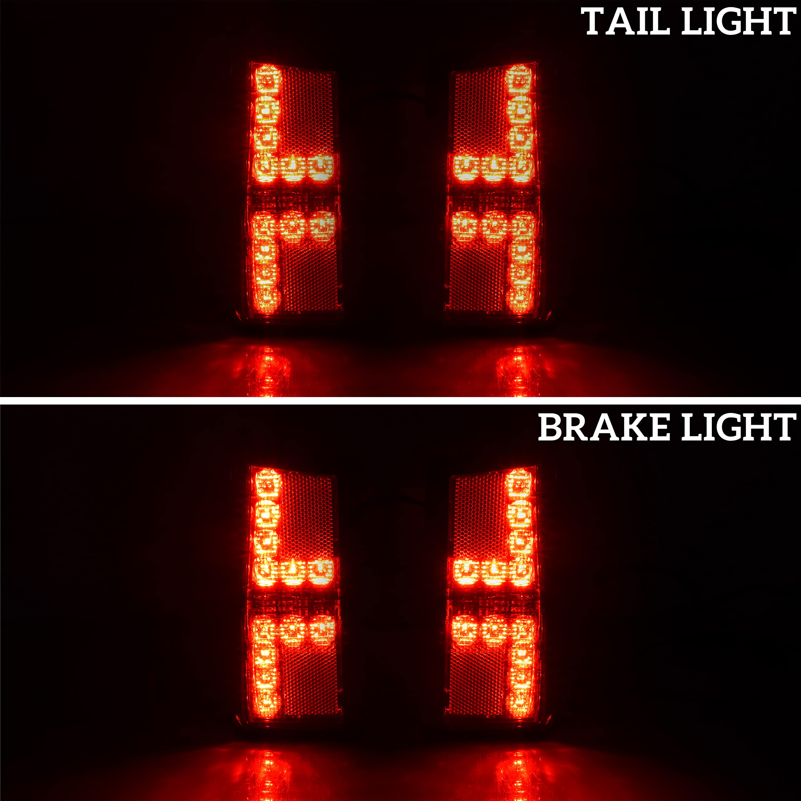 Sautvs Ranger Xp 1000 Taillights 18-25, Smoked Black Led Tail Lights Rear Brake Stop Lights For Polaris Ranger Xp 1000/ Crew Xp 1000/ Ranger 1000/ Ranger 1000 Xp 2018-2025 Accessories (2Pcs, 2413766)
