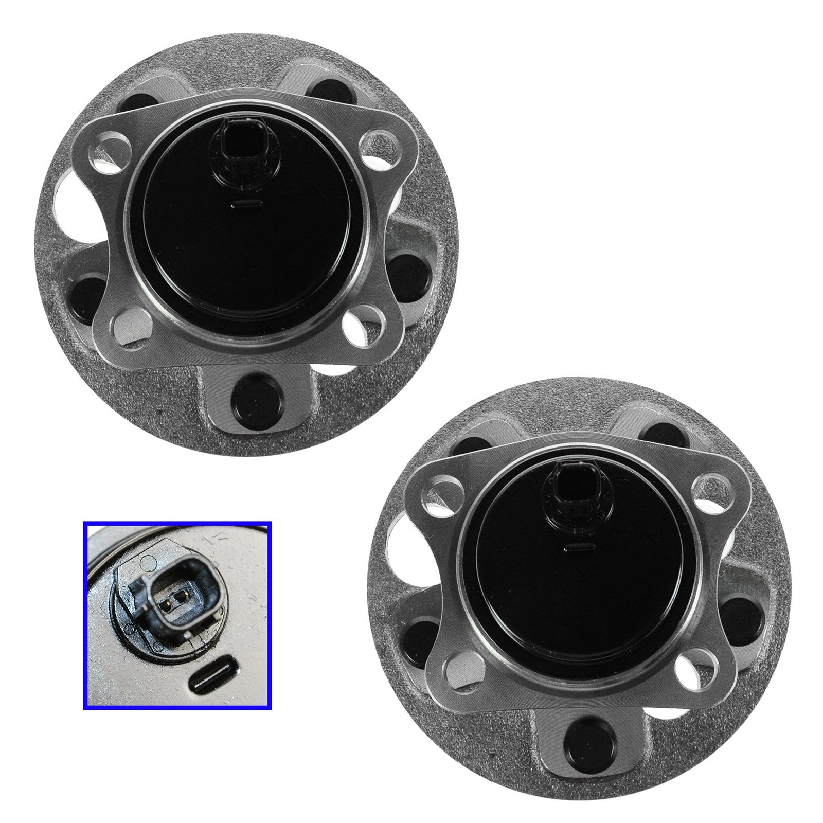 Trq Rear Wheel Hub Bearings Assembly Set Compatible With 2008-2015 Scion Xb