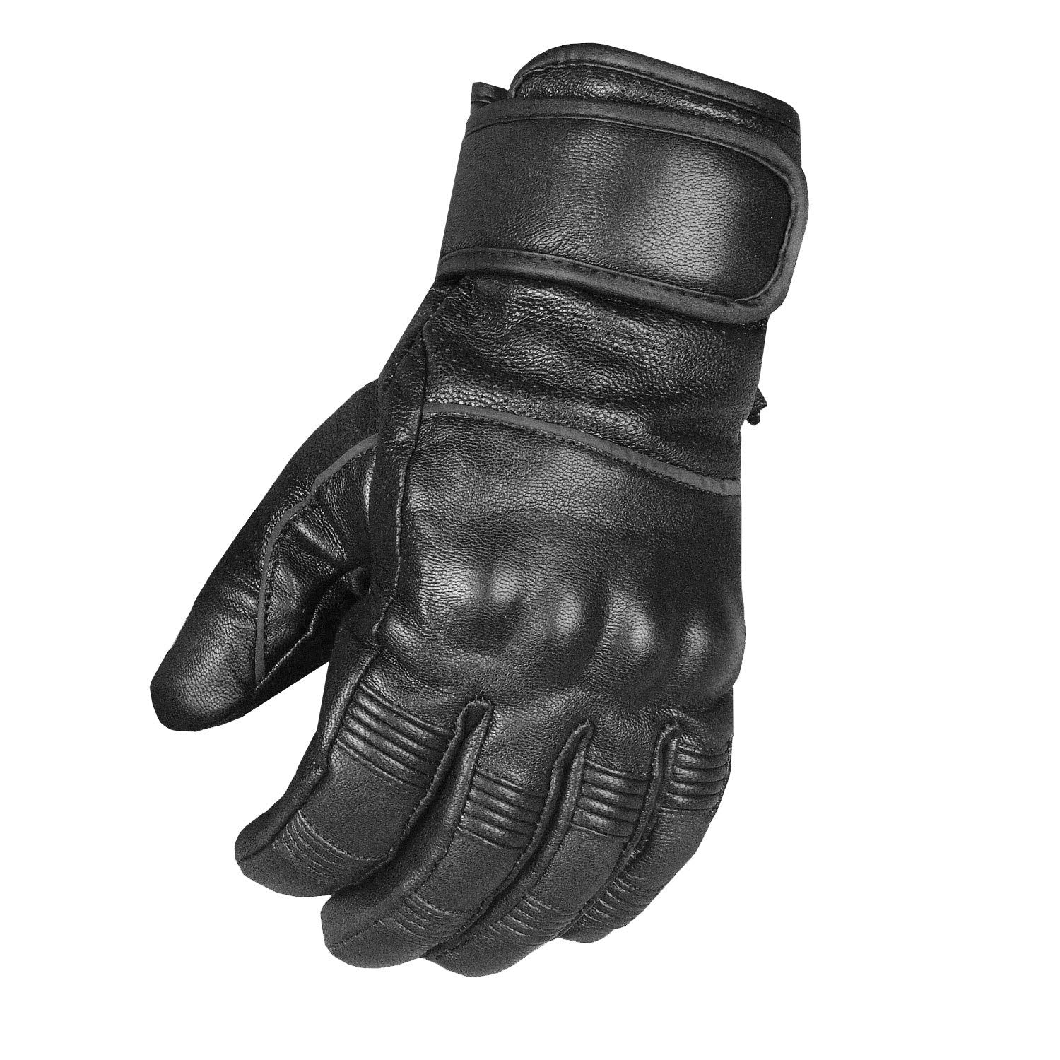 Men'S Motorcycle Premium Leather Gel Padded Palm Street Cruiser Protected Biker Gloves M