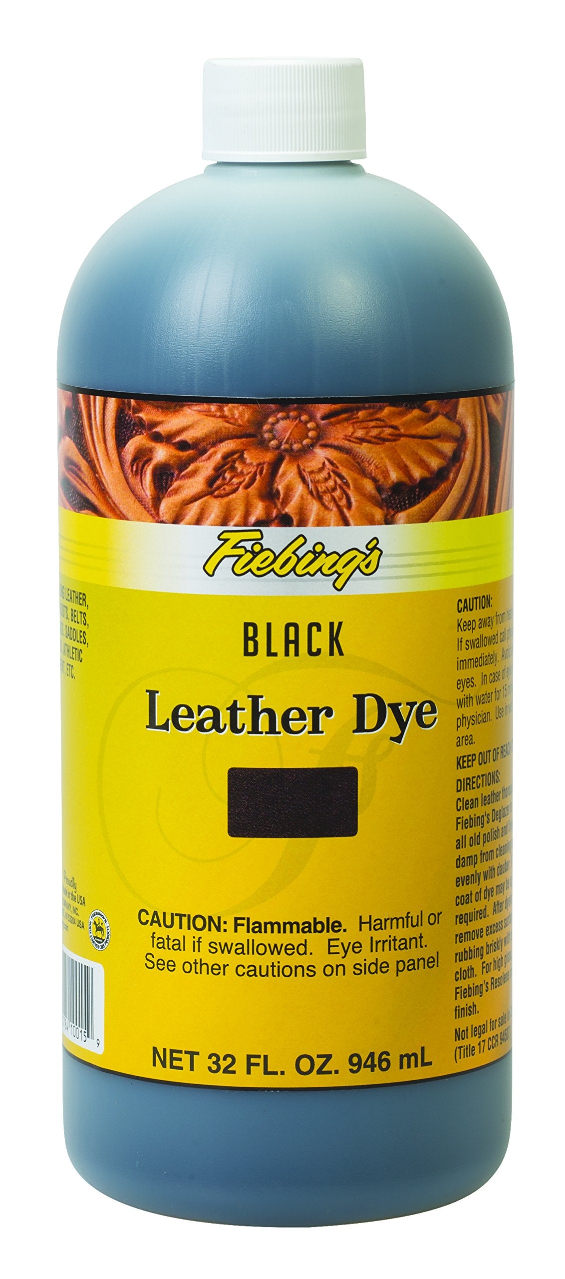 Leather Dye 32Oz Black