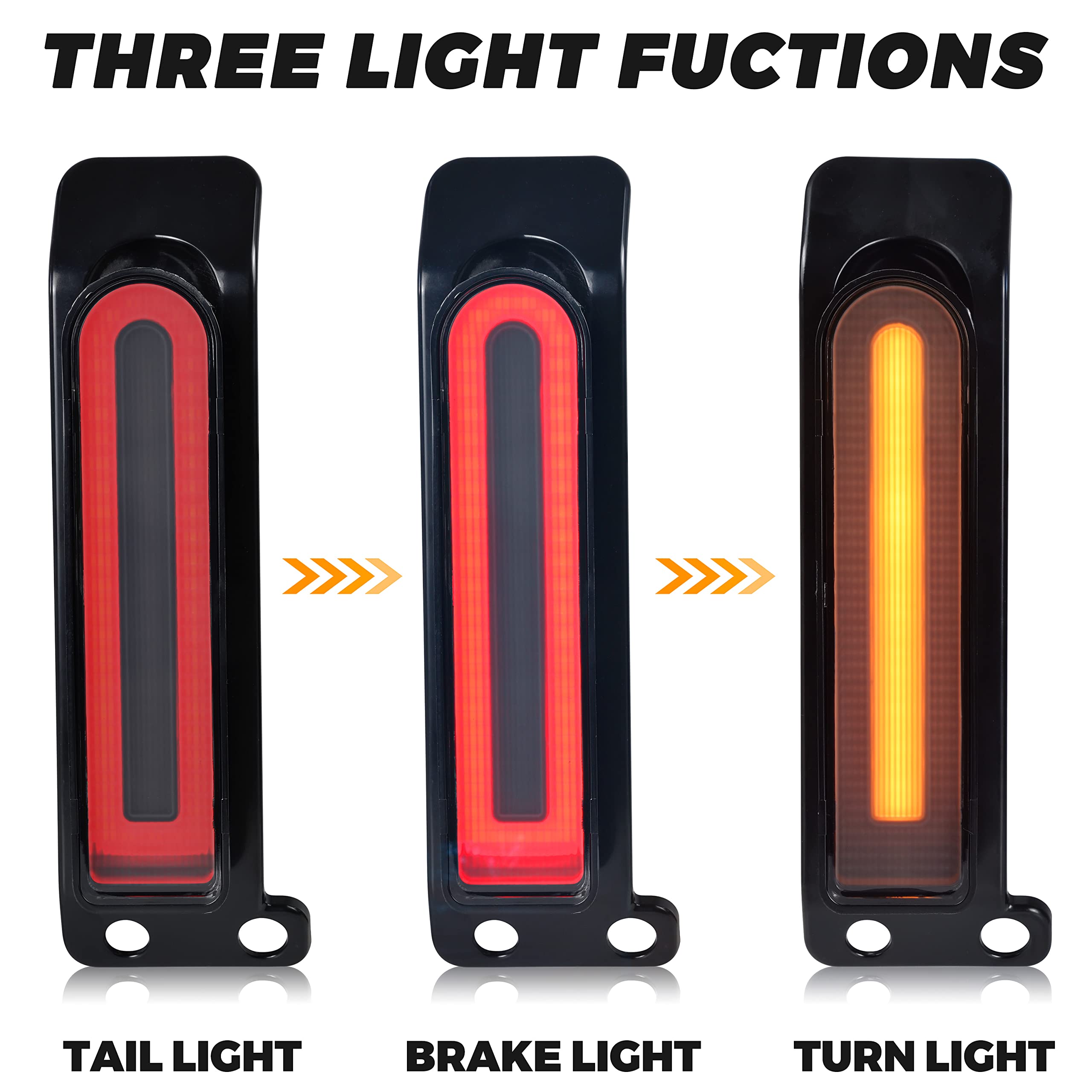 Veisutor Rear Fender Light Saddlebag Side Light For Ultra Fltru 14-22, Auxiliary Led Run Brake Turn Lamps Lights For Harley Road King Ultra Limited Electra Glide 2014-2022 Accessories (2Pcs)