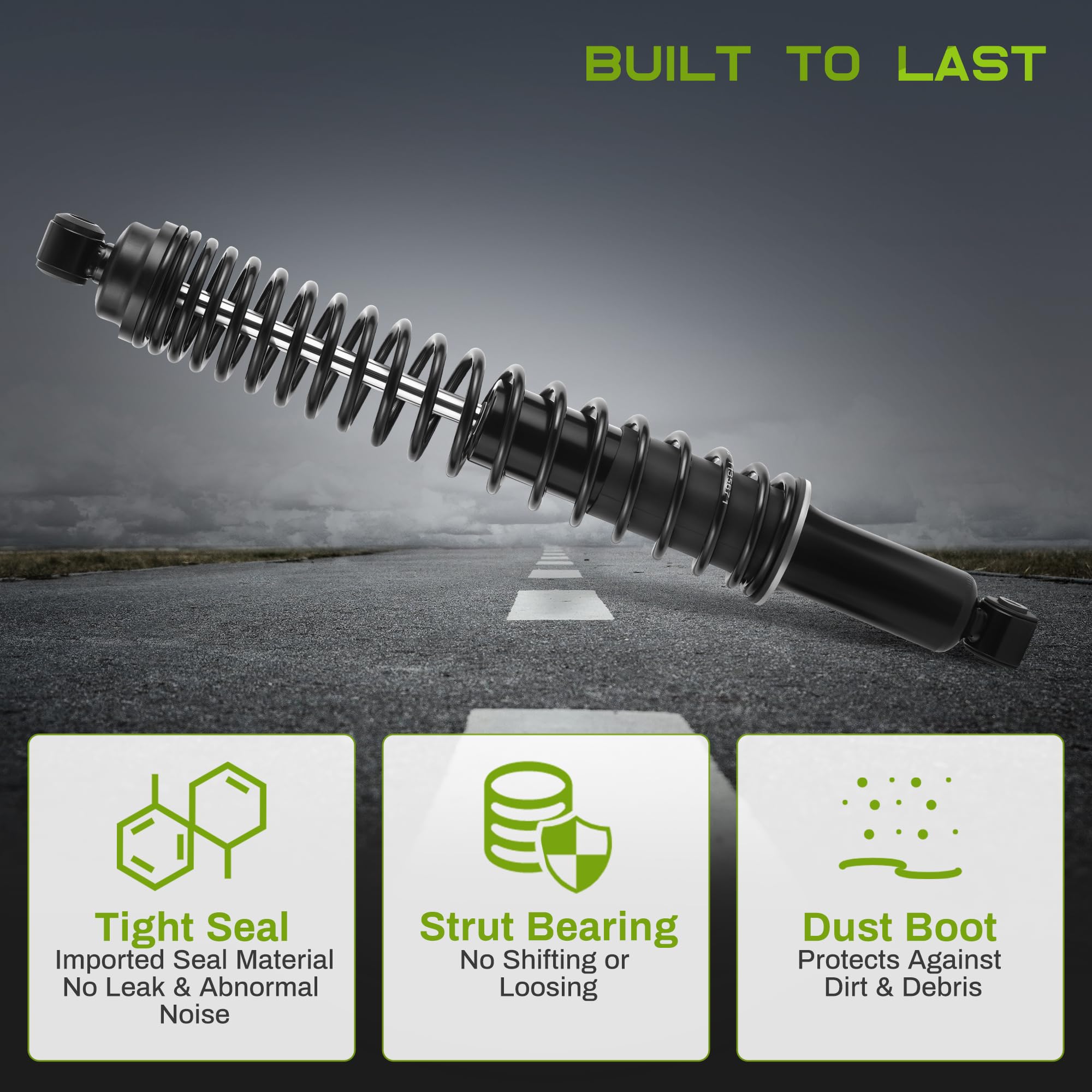 Autosaver88 Rear Load Shocks And Strut Compatible With 1984-1990 Ford Bronco Ii, 1983-2011 Ford Ranger Rwd, 1994-2009 Mazda B230