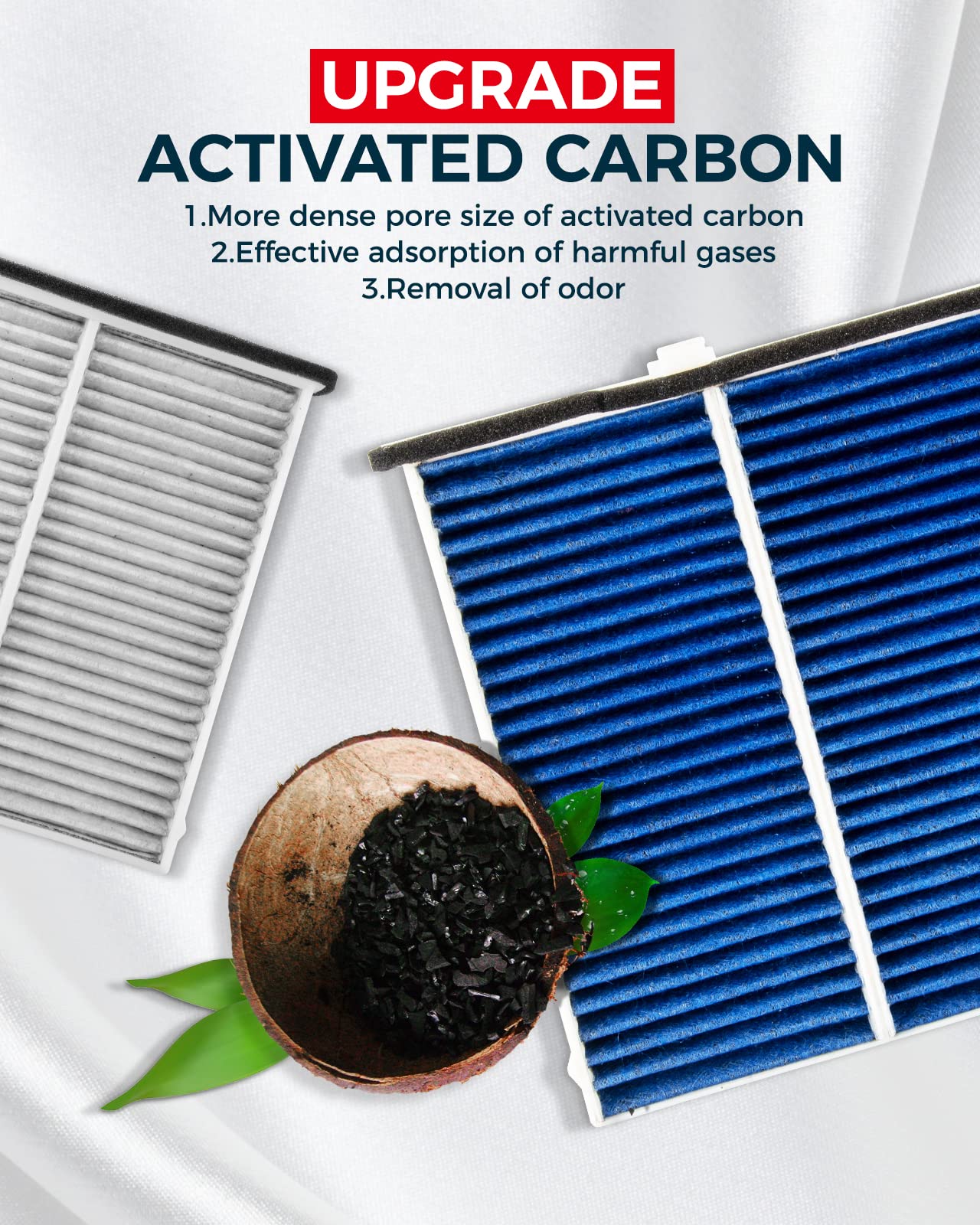 Kax Cabin Air Filter, Replace For Gcf003 (Cf11811) Mazda3, Mazda6, Cx-5 Cabin Filter, Compatibile With Kd45-61-J6X, Strong Adsor