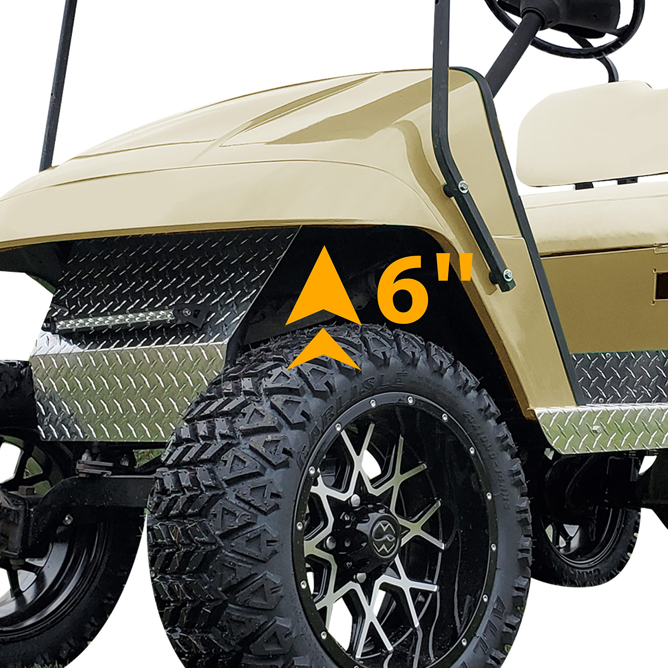 Ecotric 6' Drop Axle Lift Kits For Ezgo Golf Cart 1994.5-2001.5 Electric Txt Model