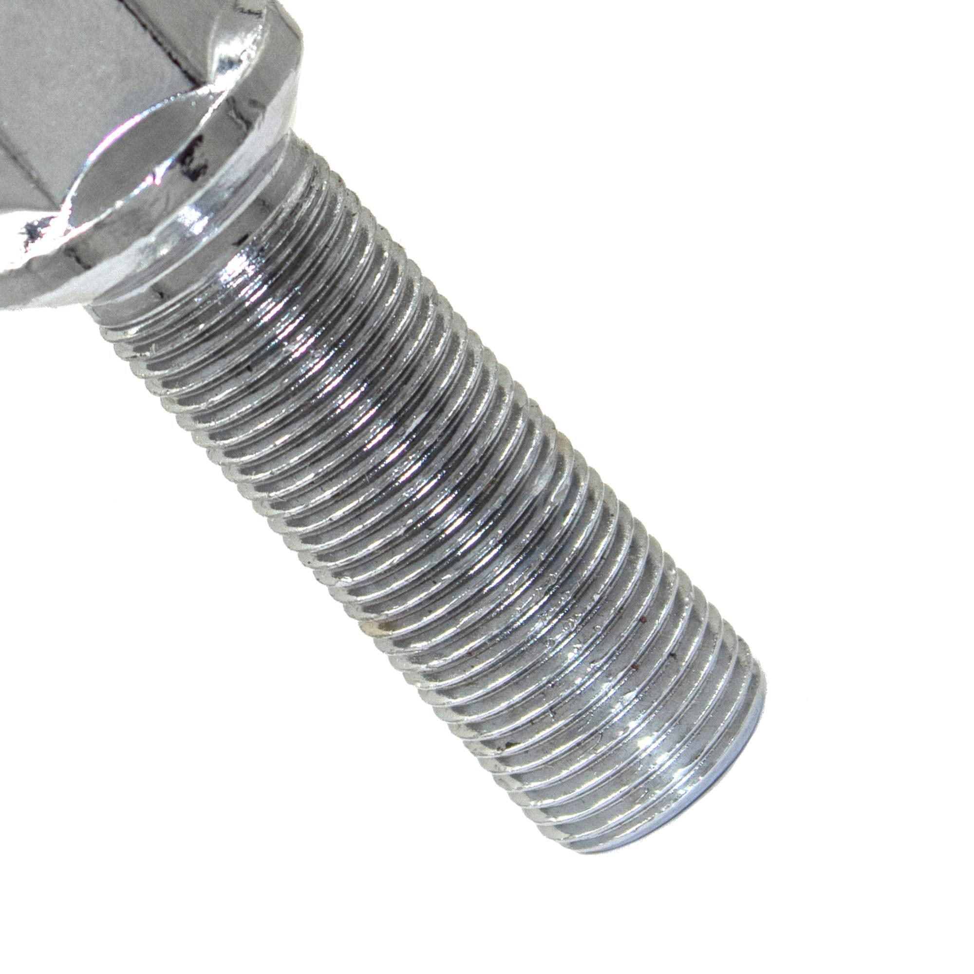 Wheel Accessories Parts Set Of 20 Chrome 14X1.25 Conical Lug Bolts With 17Mm Hex, 28Mm Shank Length, M14X1.25 Thread For Aftermarket Wheels (20, Chrome)