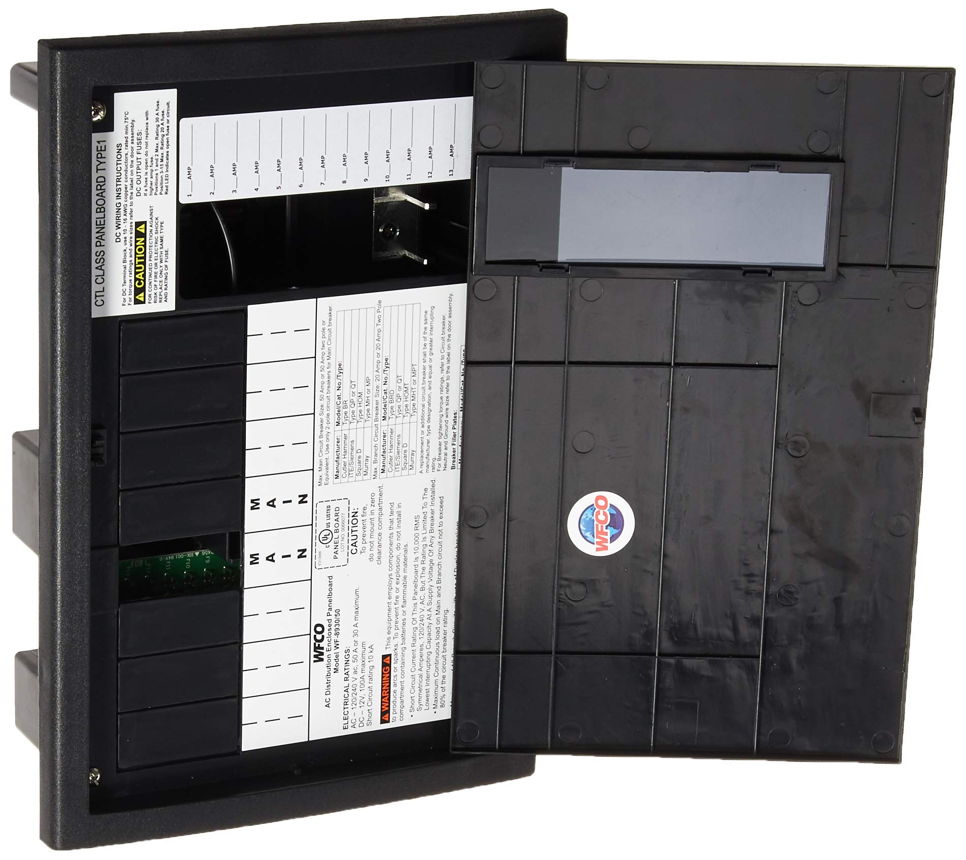 Arterra Wf-8930/50Npb Black Rv Generator And Component (Distribution Center 30 Or 50 Amp Ac Service - 15 Dc Circuits -)