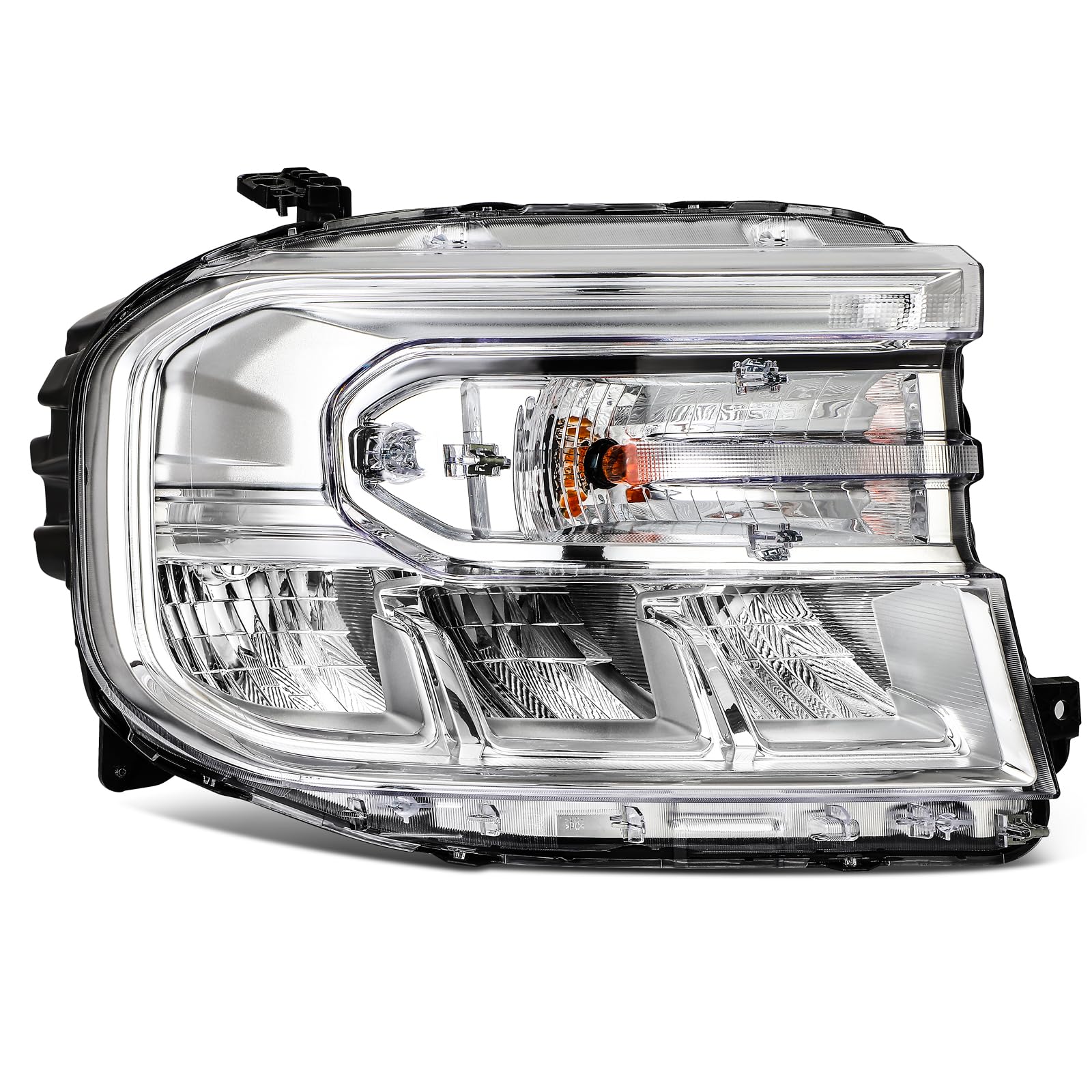 LBRST Headlight Fit 2022-2024 for Maverick Chrome Housing Titanium Right Headlight Assembly FO2503420