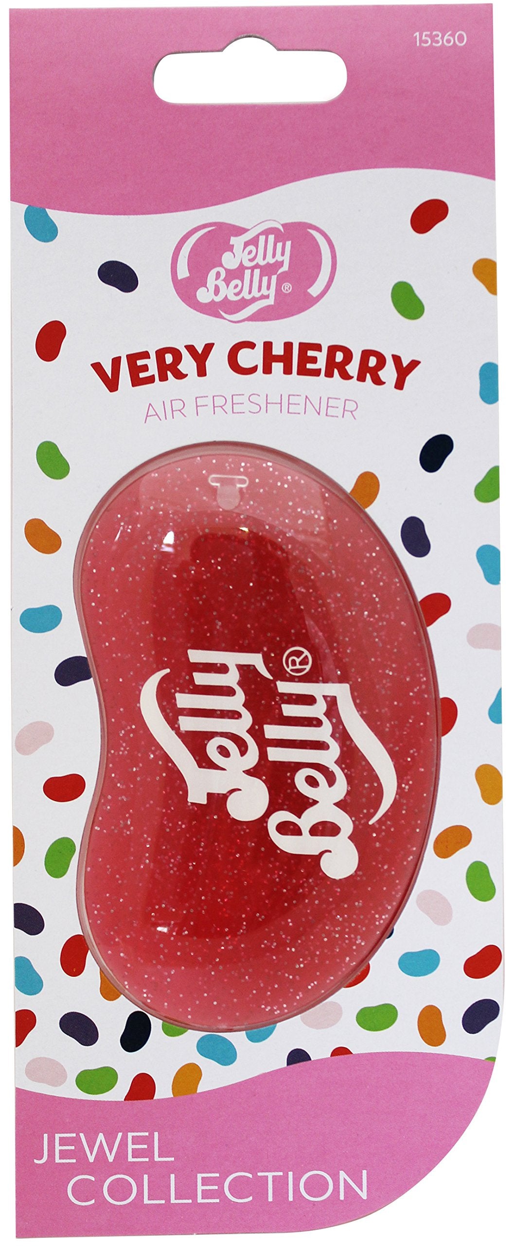 Jelly Belly 15360 3D Jewel Collection Air Freshener - Very Cherry