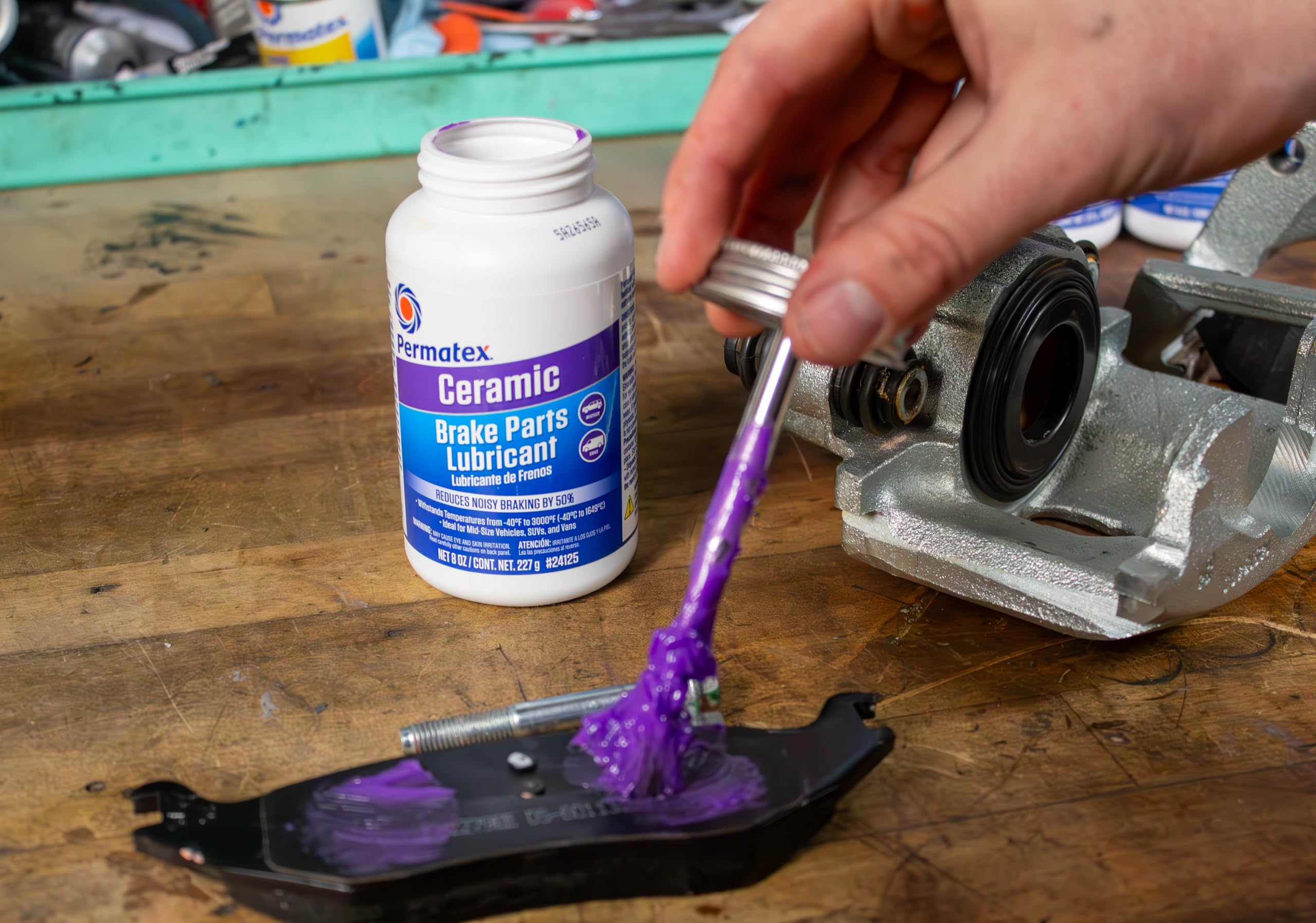 Permatex 24125-6PK Ceramic Extreme Brake Parts Lubricant, 8 oz. (Pack of 6)