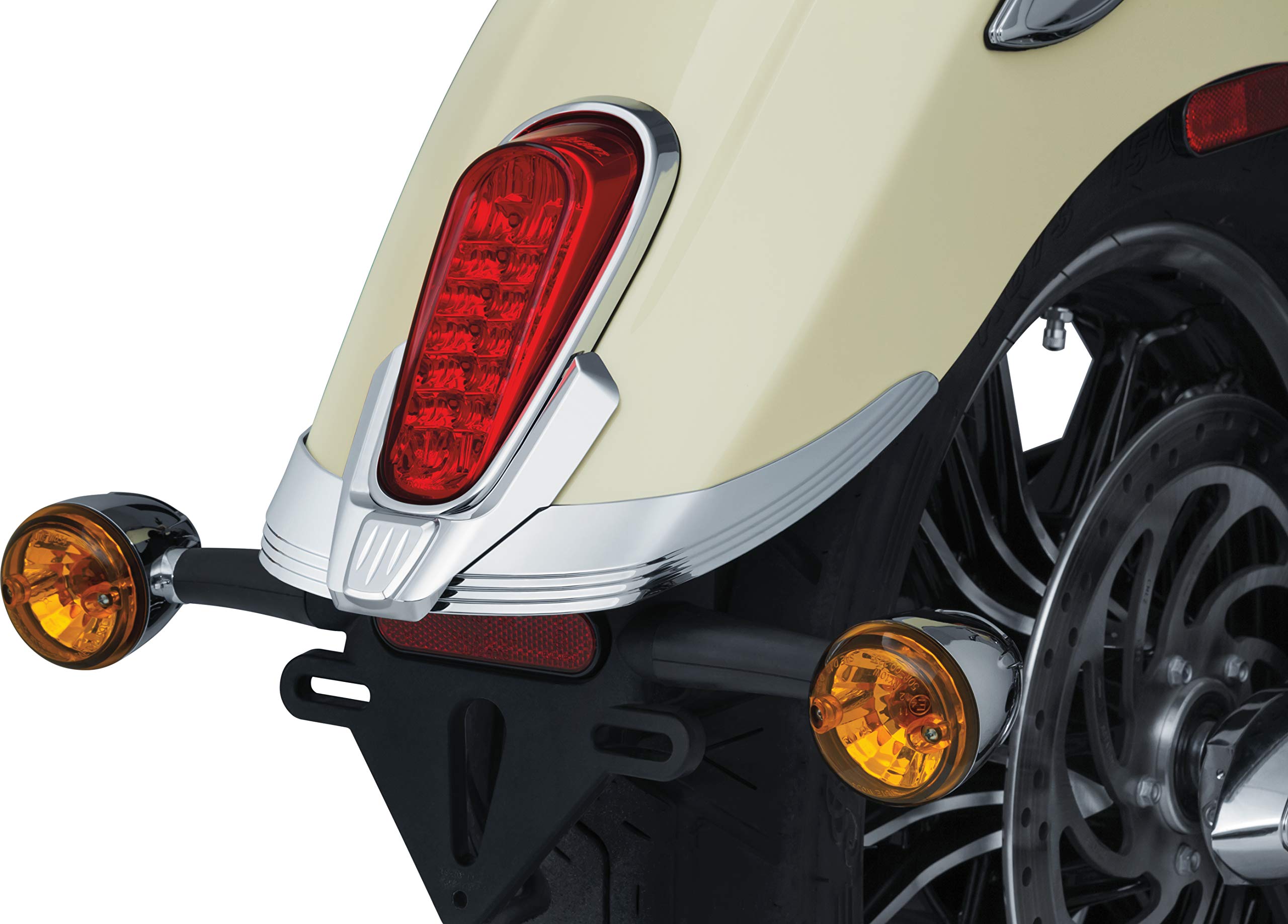 Kuryakyn Legacy Rear Fender Tip For Indian Scout, Chrome